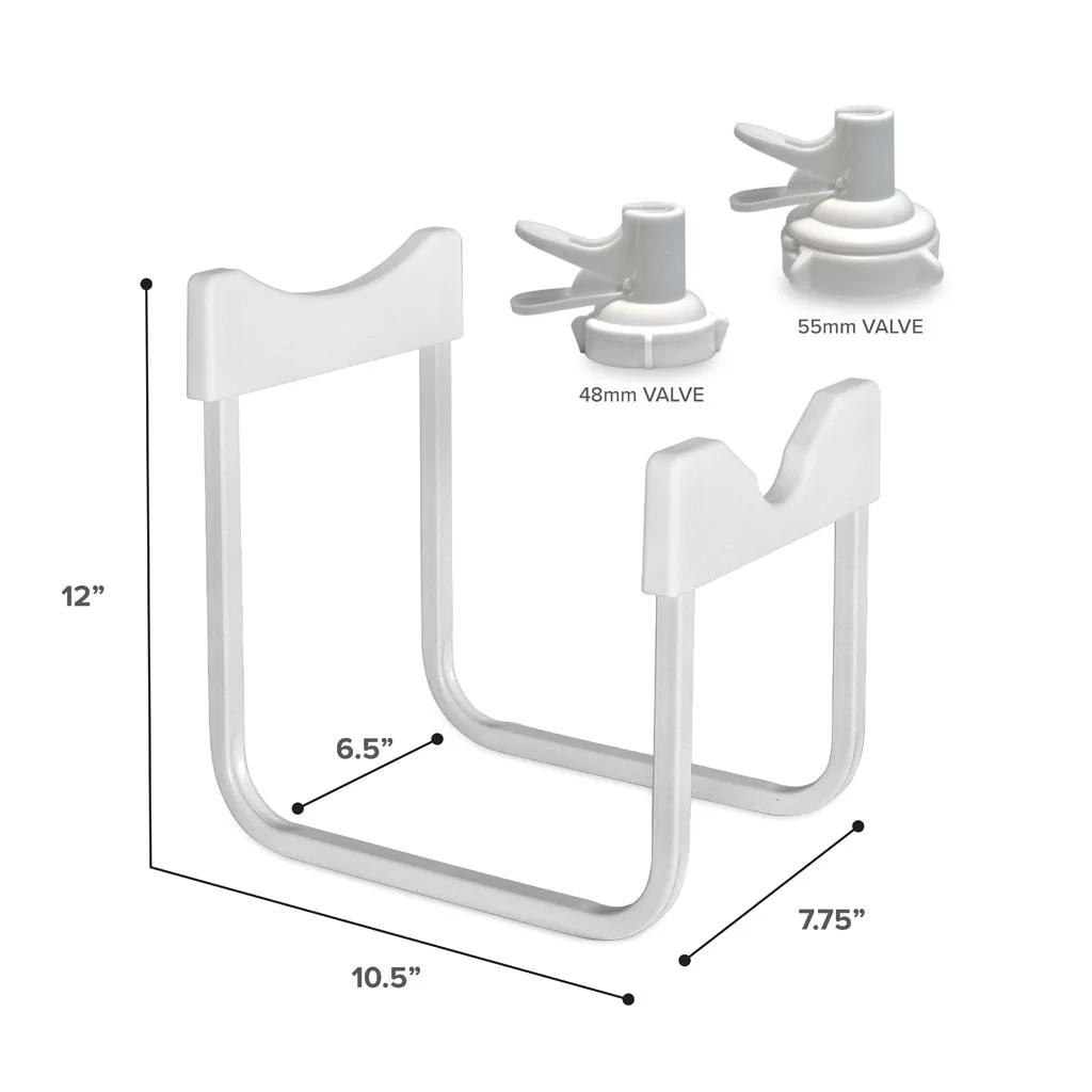 Brio Stainless Steel Single Water Bottle Stand - White - Image 4