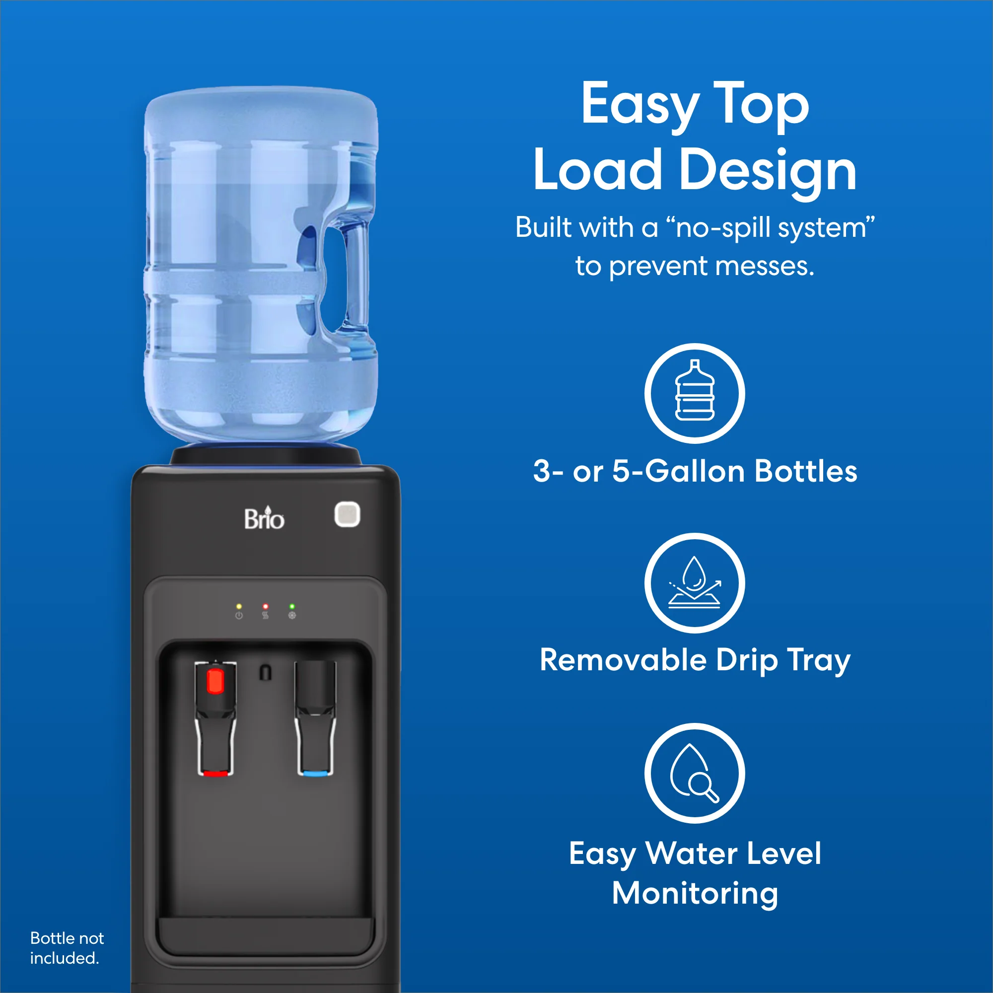 Brio Top Load Water Cooler & Dispenser with Built-In Pet Station - Image 4