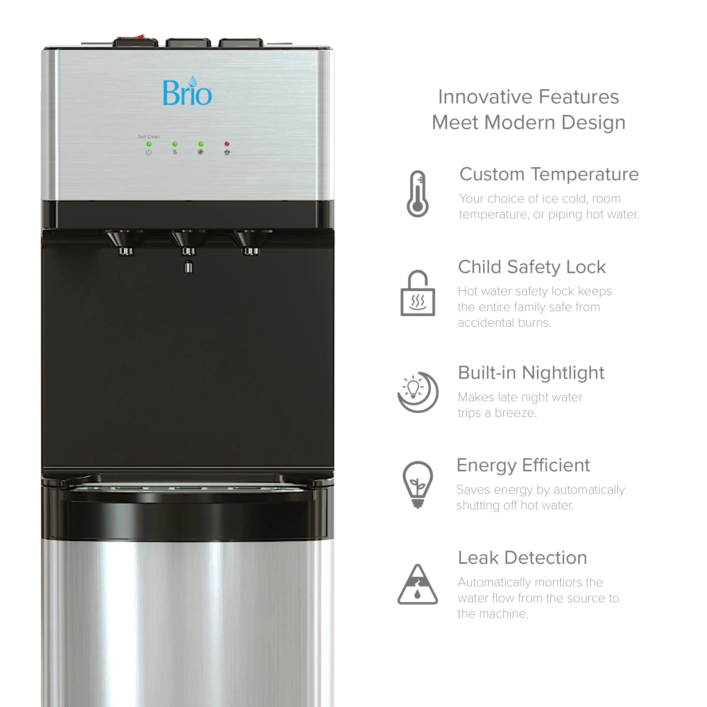 Brio 500 Series 2-Stage Bottleless Water Cooler - Image 3