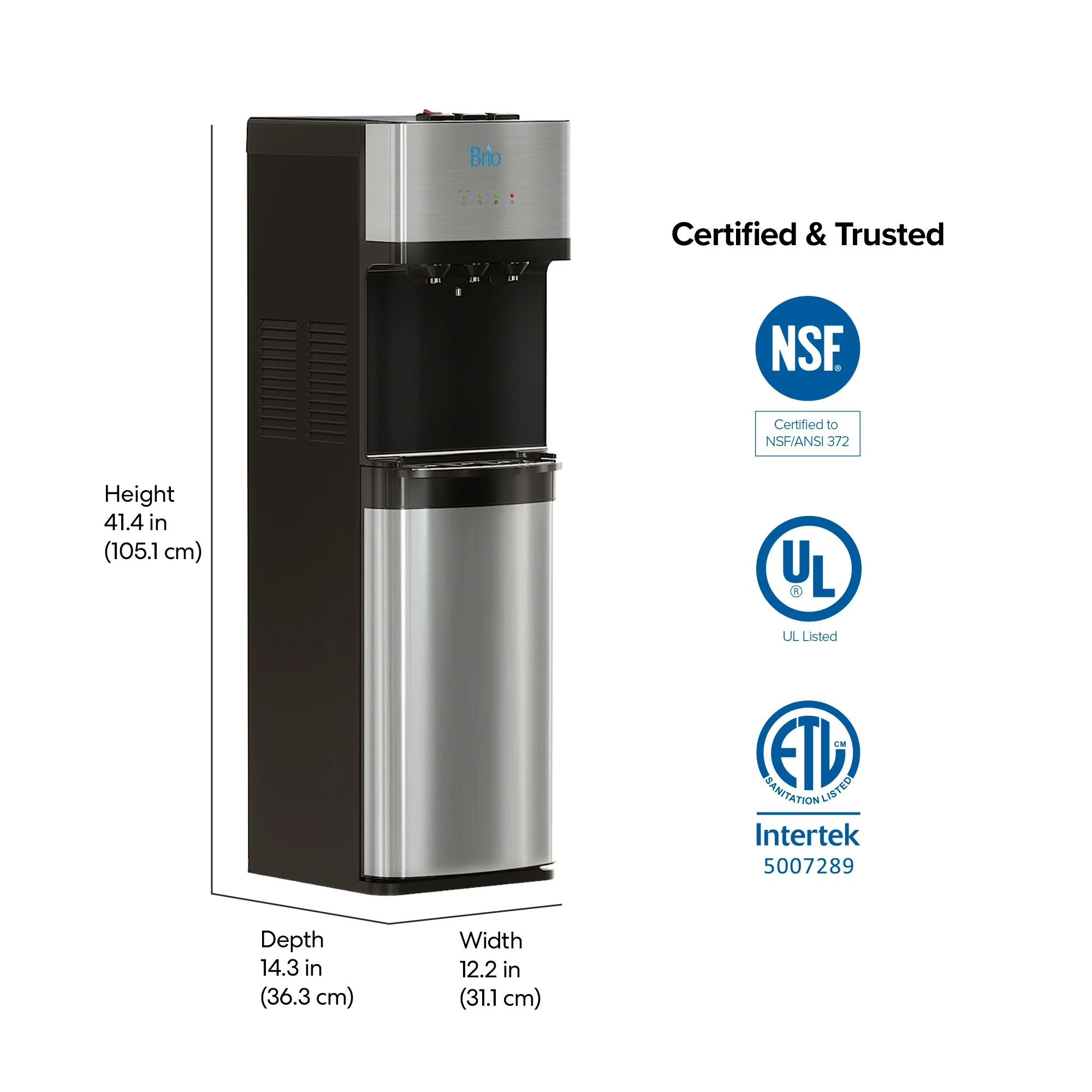 Brio 500 Series 4-Stage UF Bottleless Water Cooler - Image 8