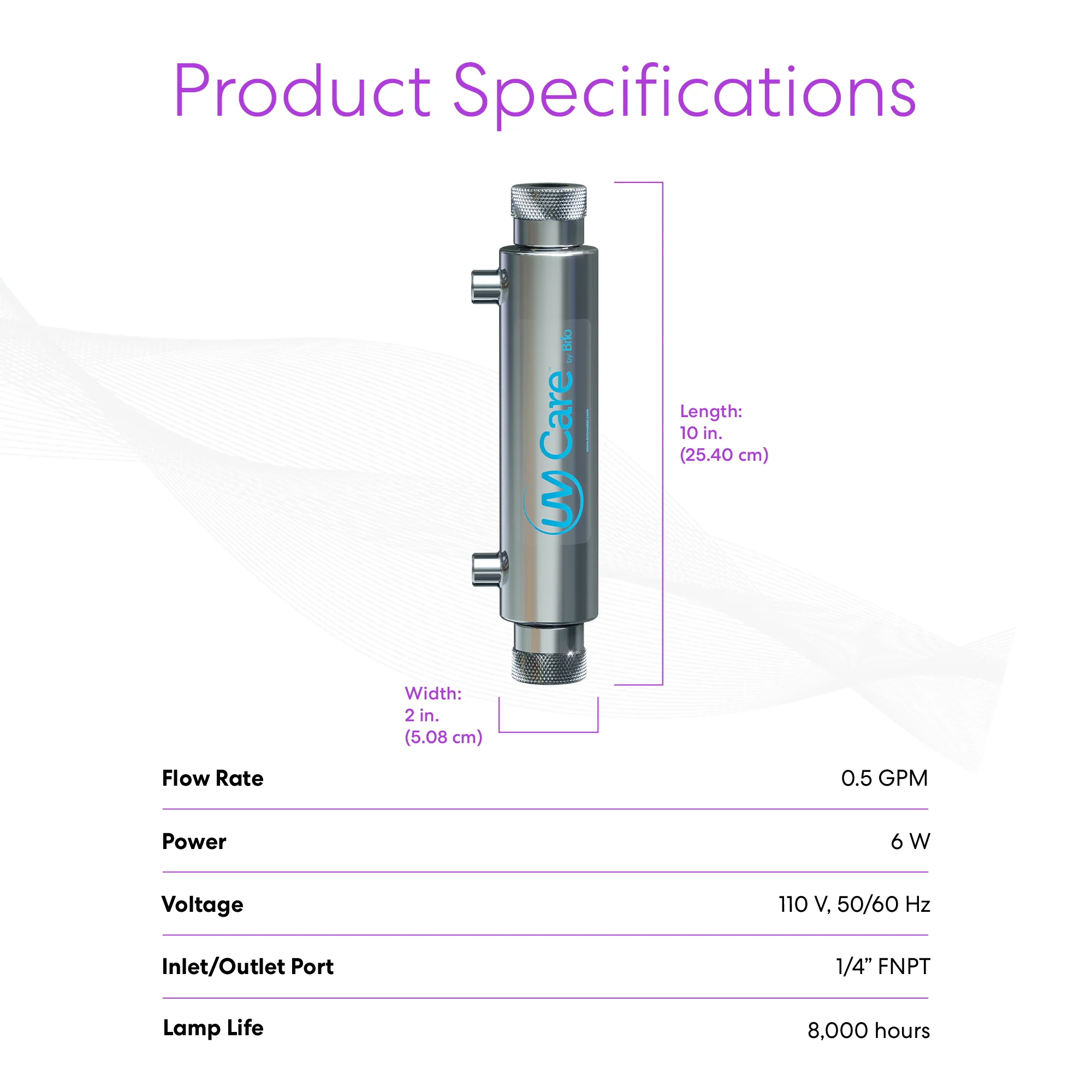 Brio UV-C Ultraviolet Light - 0.5 GPM - Image 9