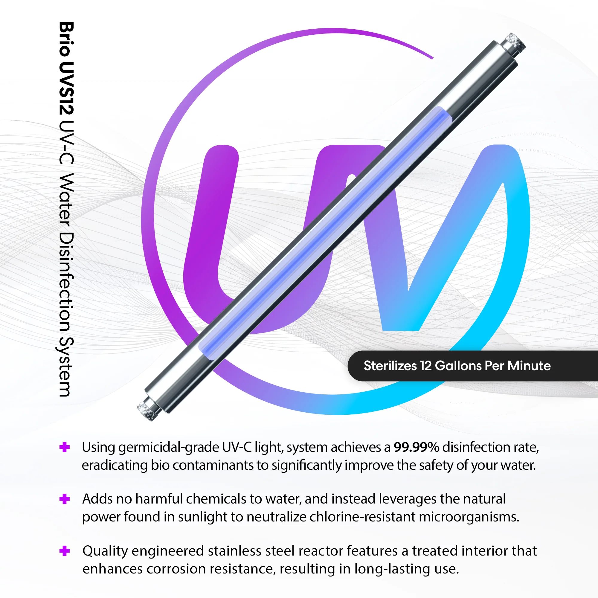Brio UV-C Ultraviolet Light - 12 GPM - Image 2