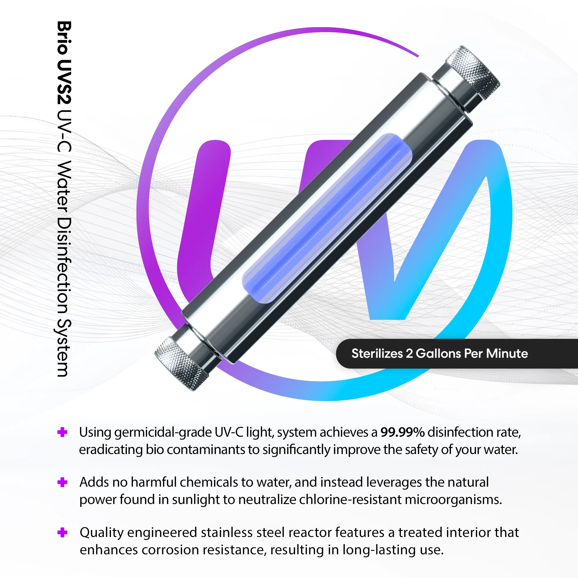Brio UV-C Ultraviolet Light - 2 GPM - Image 2