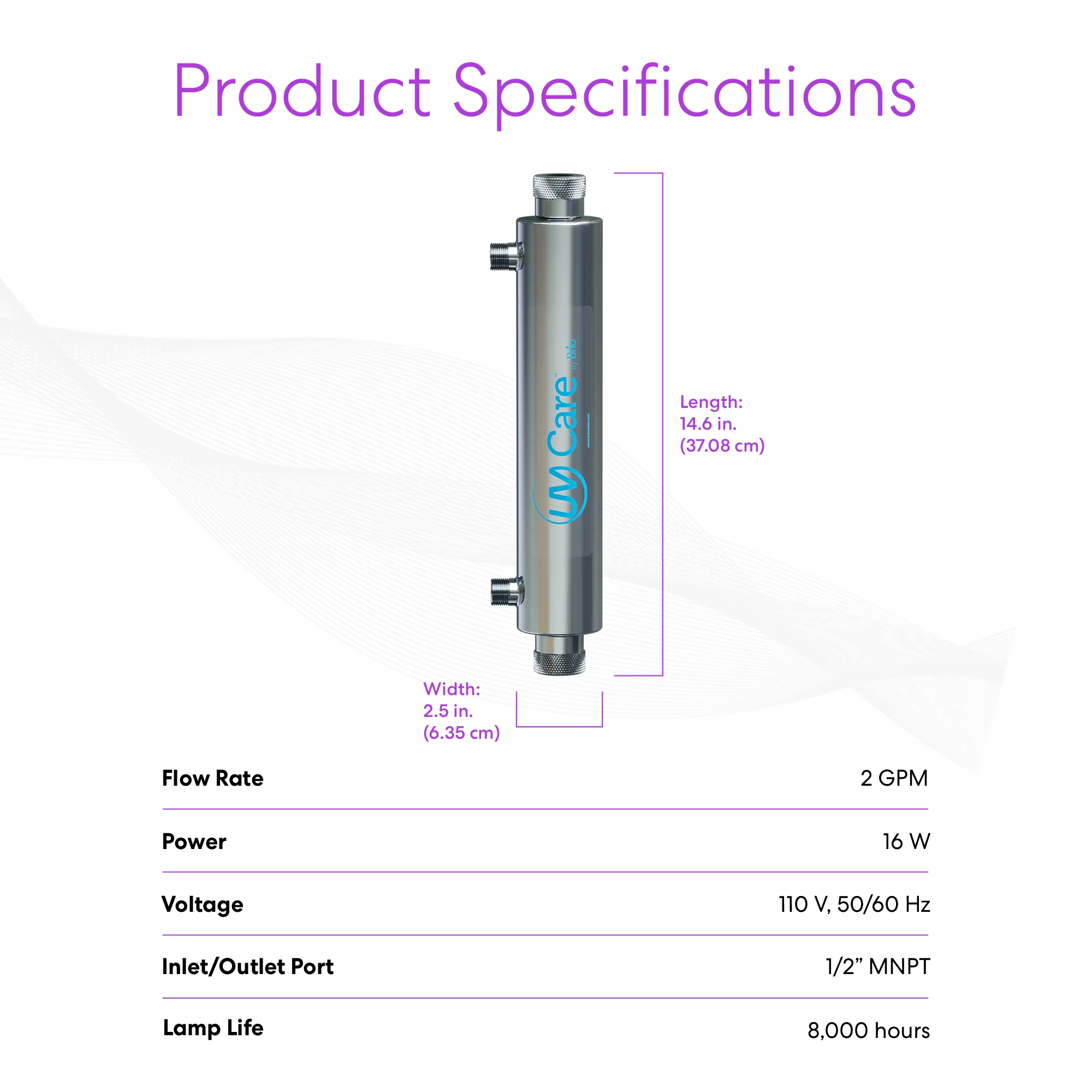 Brio UV-C Ultraviolet Light - 2 GPM - Image 9