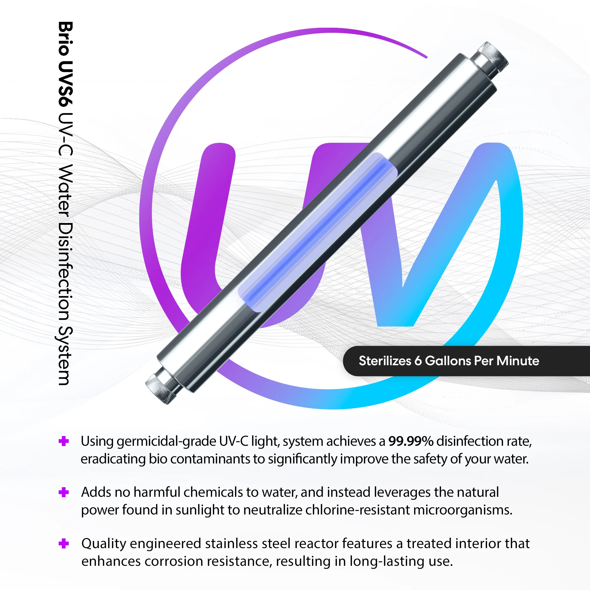 Brio UV-C Ultraviolet Light  - 6 GPM - Image 2