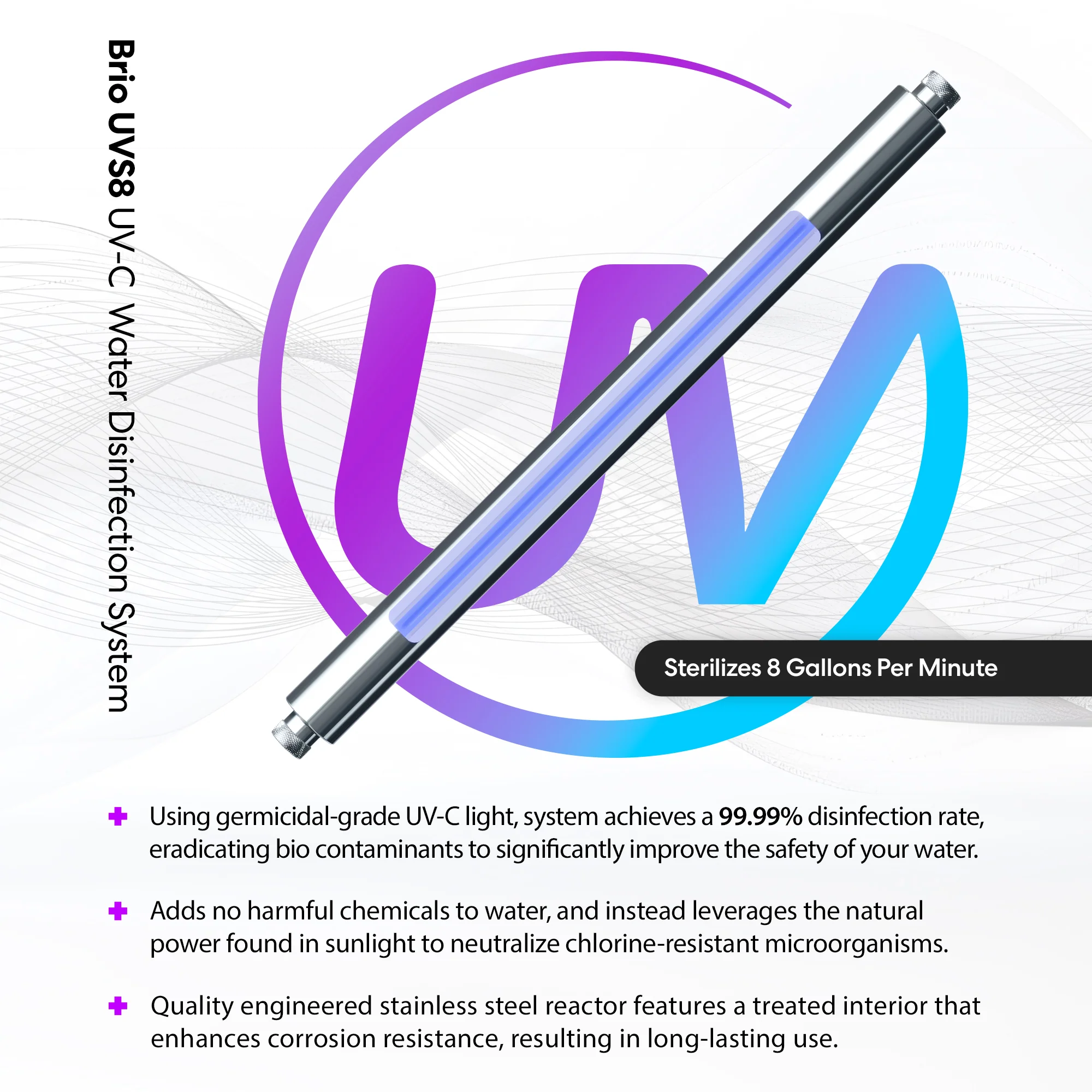 Brio UV-C Ultraviolet Light -  8 GPM - Image 2