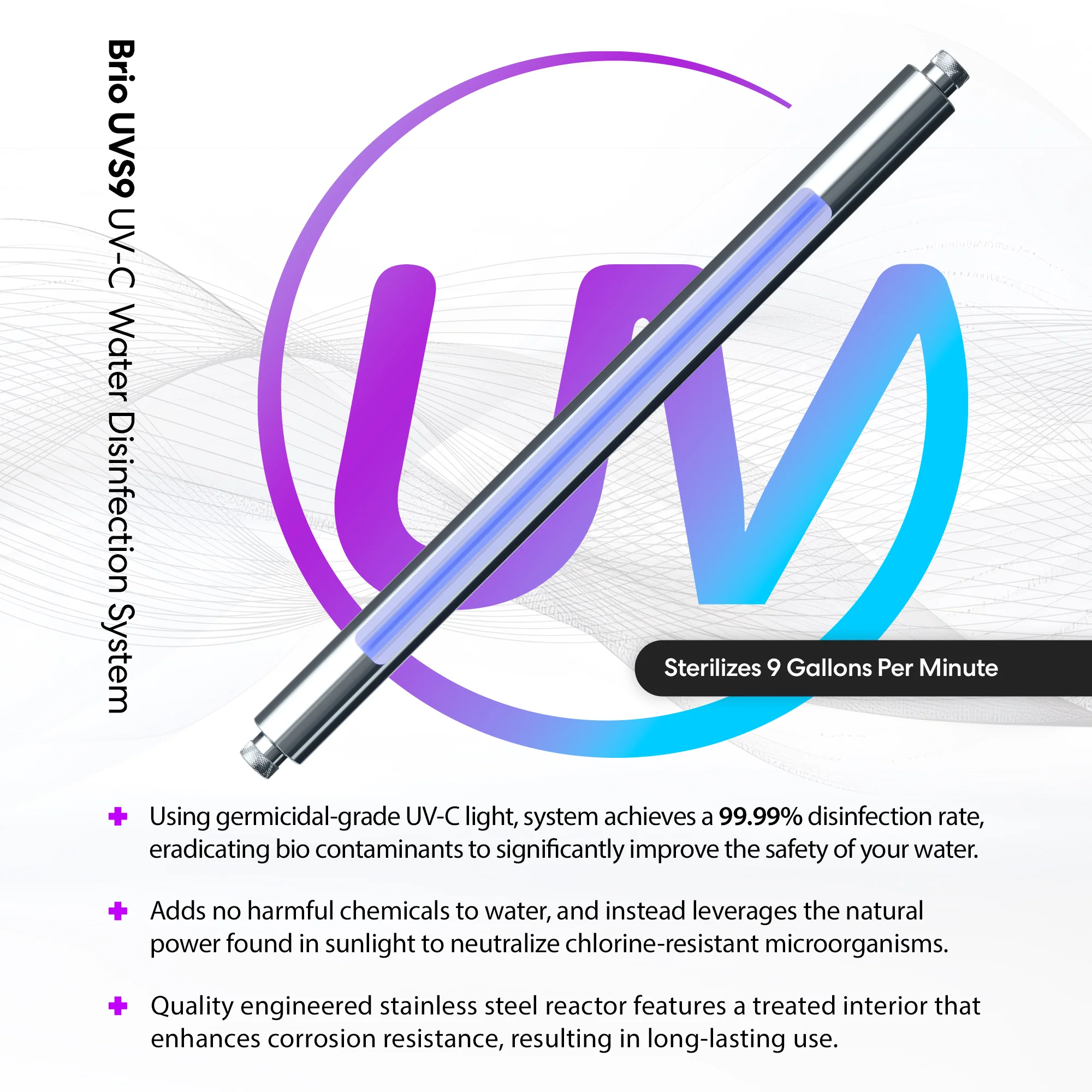 Brio UV-C Ultraviolet Light - 9 GPM - Image 2