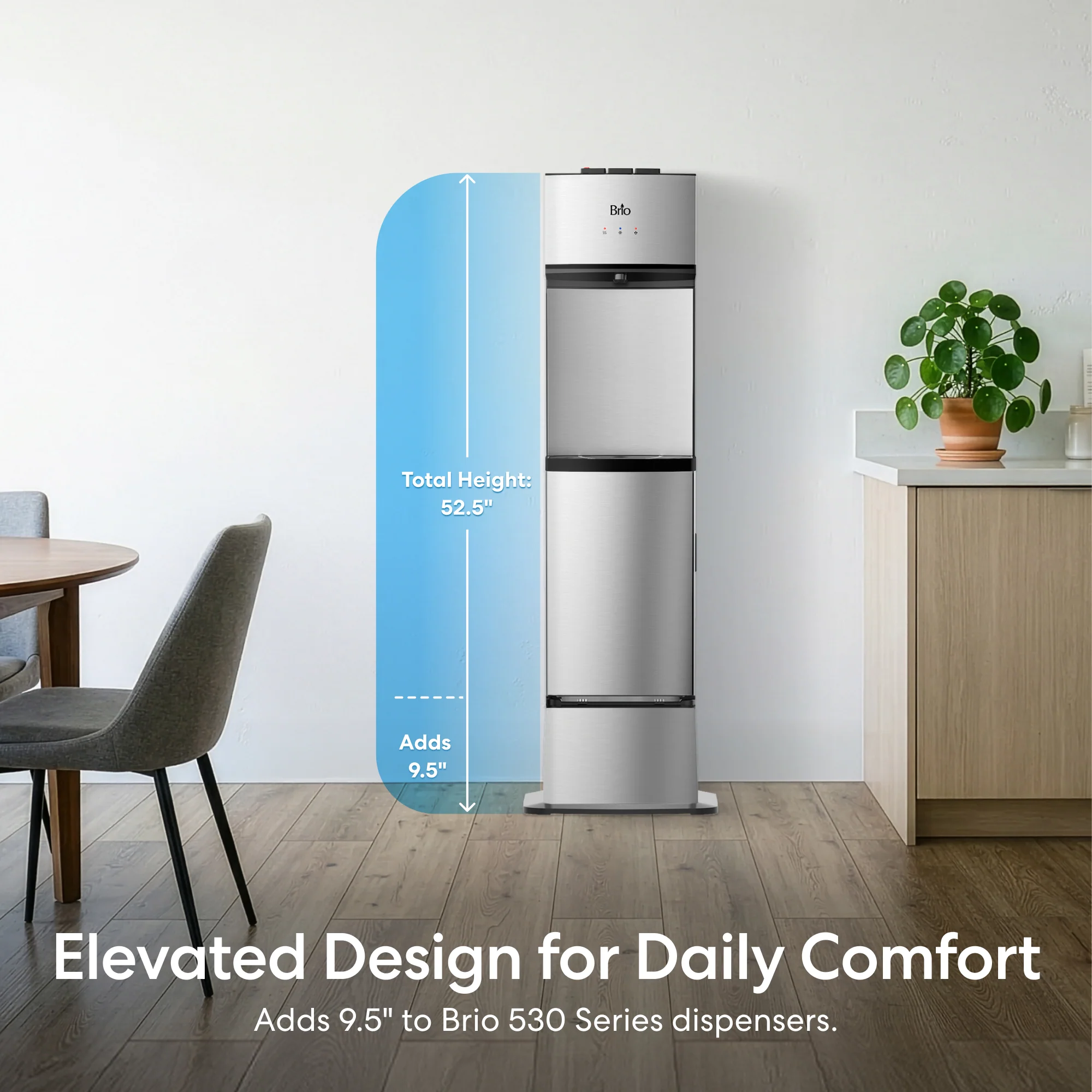 Brio Water Cooler Base - 530 Series Bottled & Bottleless Water Cooler - Image 3