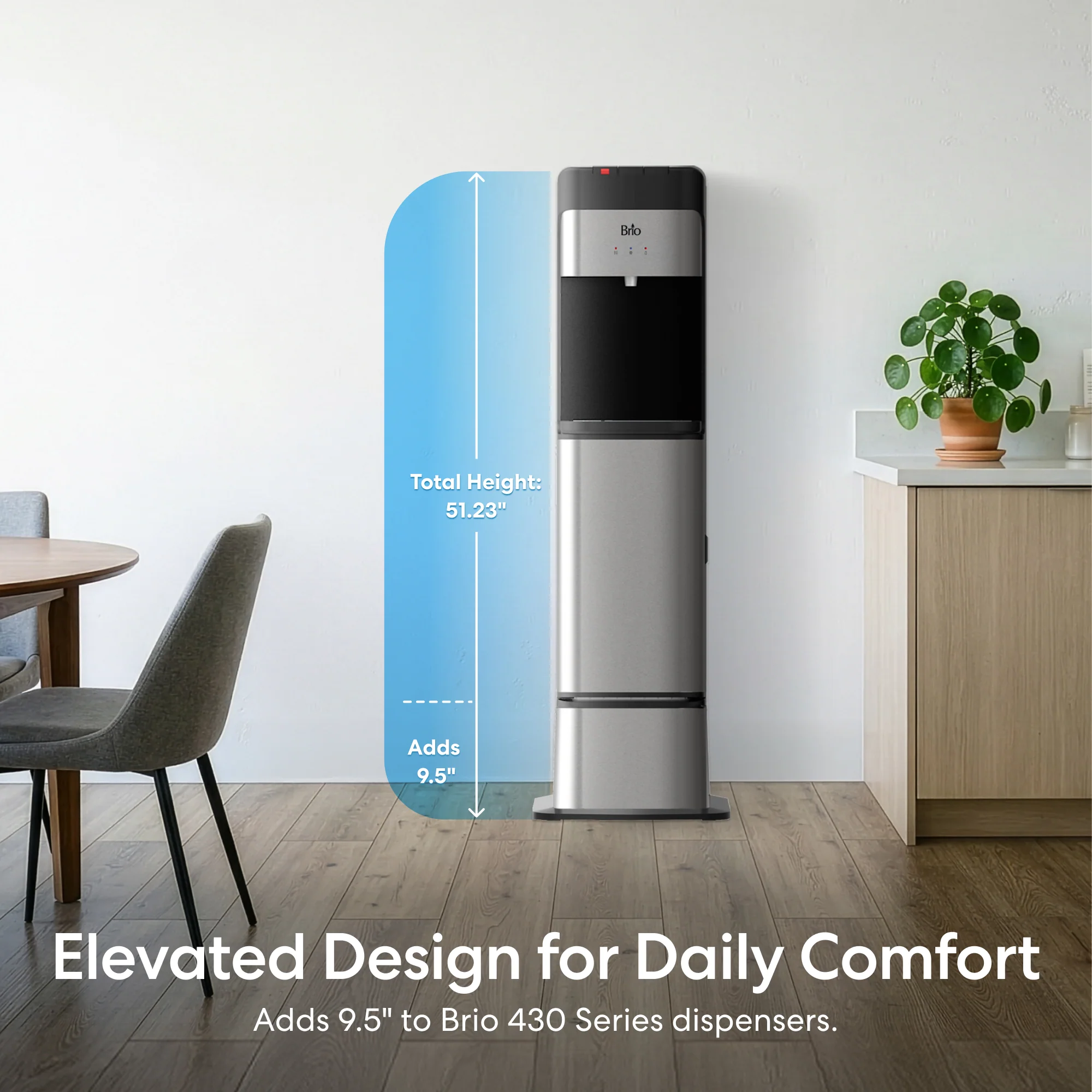 Brio Water Cooler Base - Brio 430 Series Bottled & Bottleless Water Cooler - Image 3