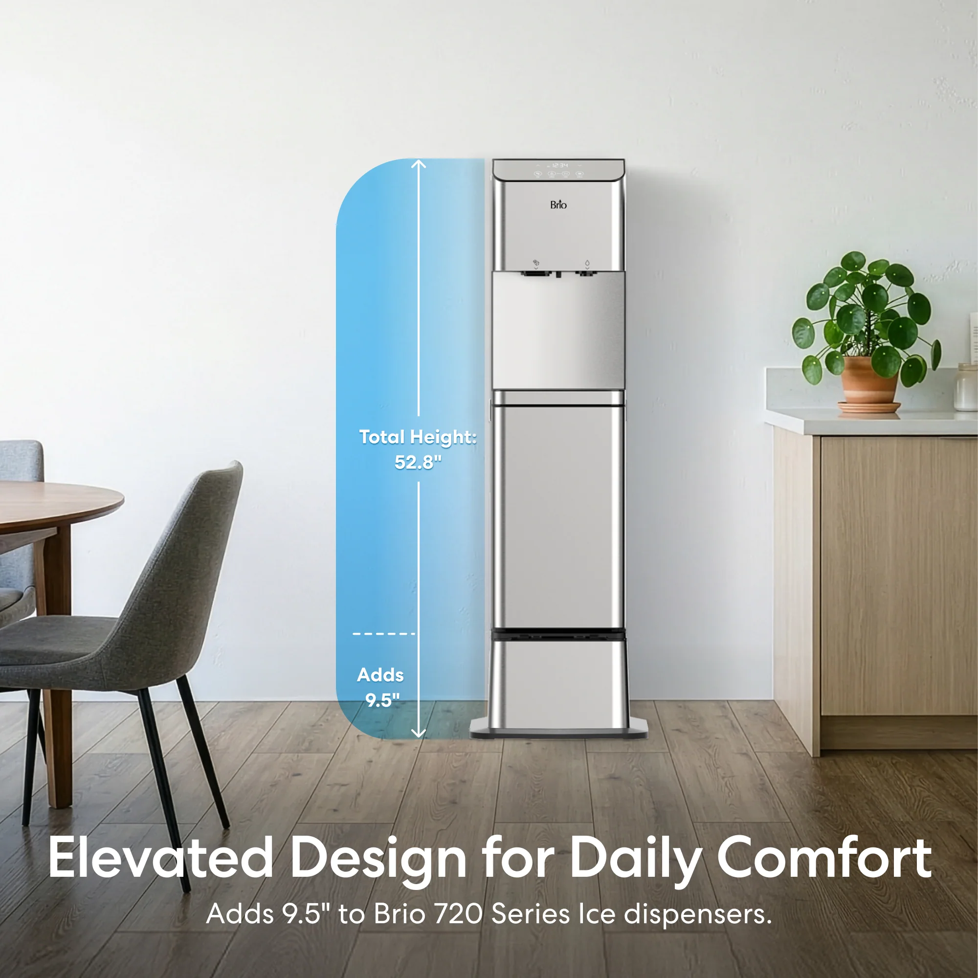 Brio Water Cooler Base  - 720 Series Ice Maker Bottled & Bottleless Water Cooler - Image 3