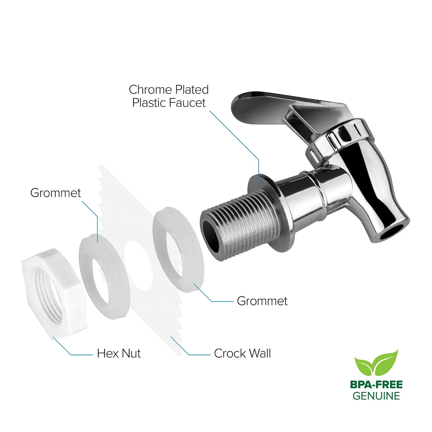 Brio Water Dispenser Replacement Valves (12-Pack) - Multiple Colors - Image 23