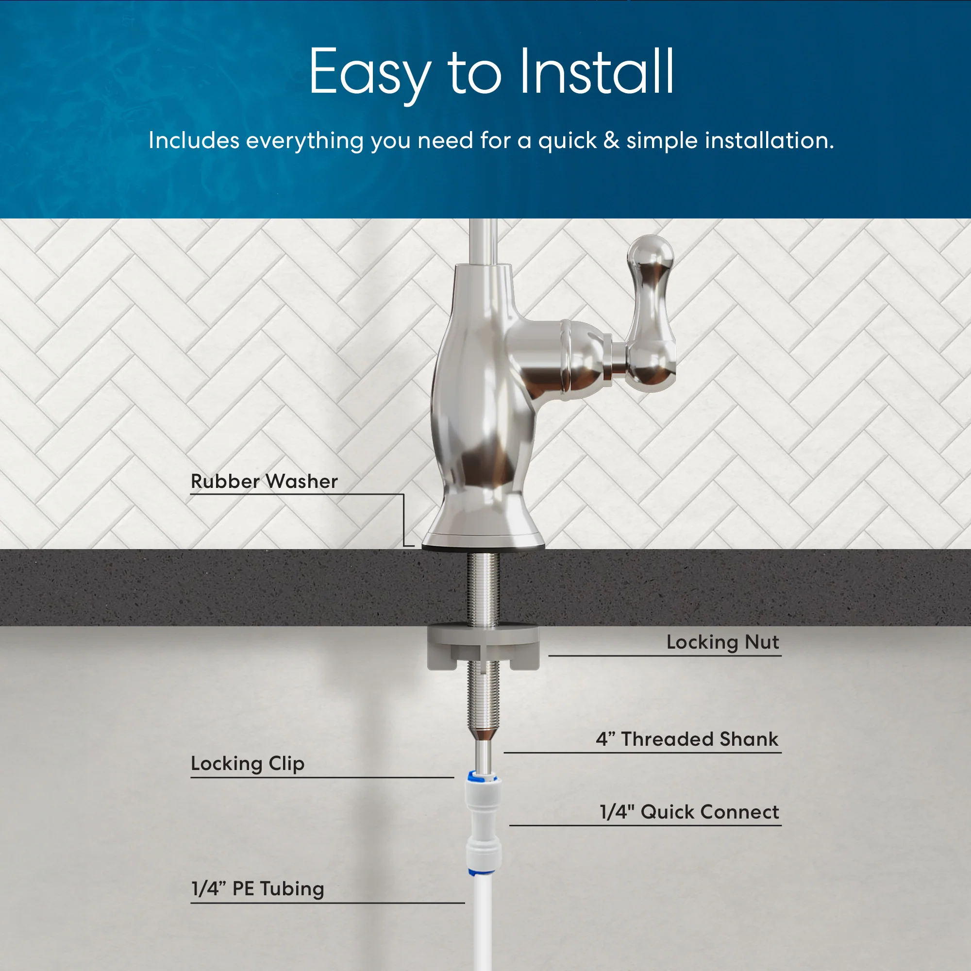 Brio Curvy Classic Series Water Faucet-Chrome - Image 5