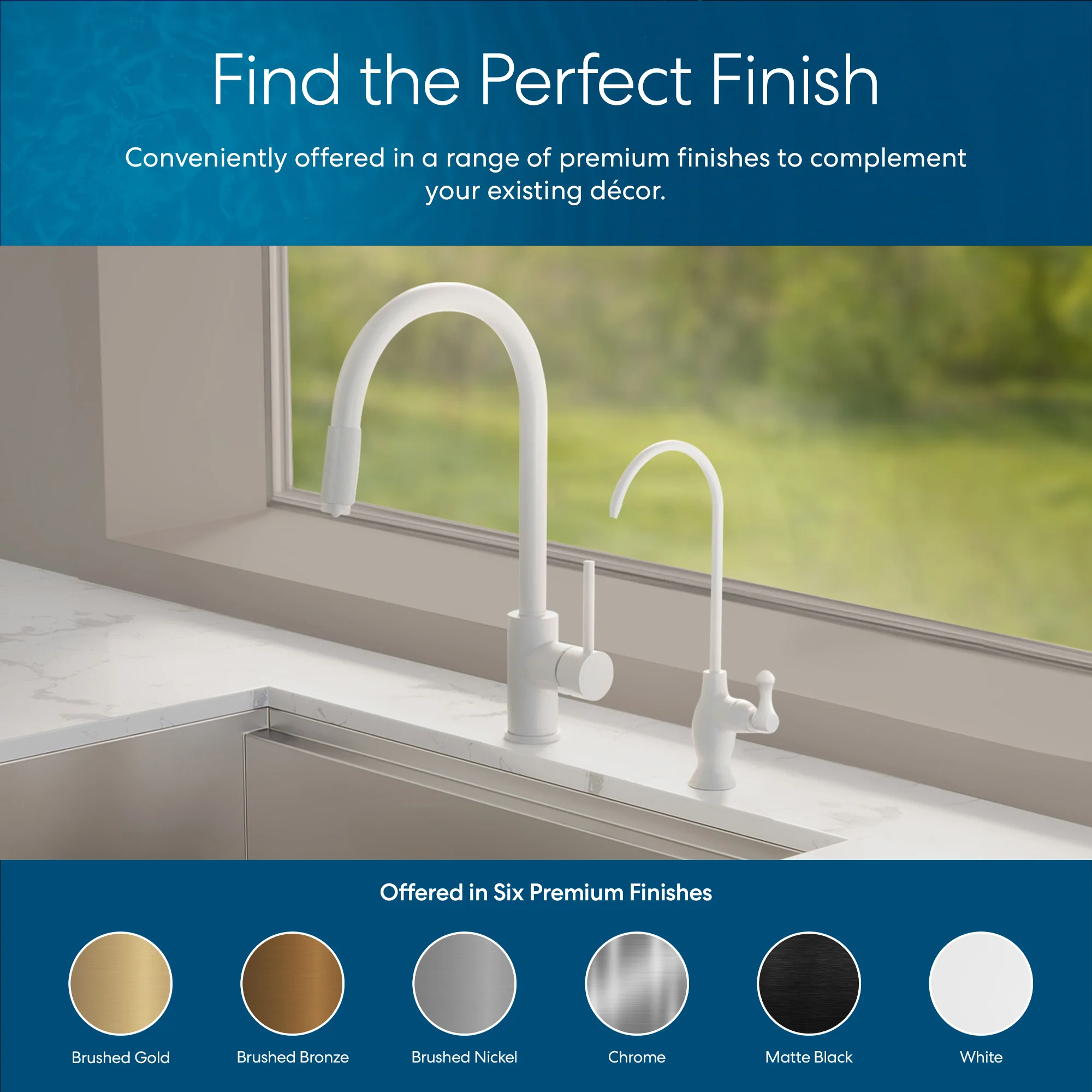 Brio Curvy Classic Series Water Faucet-White - Image 7