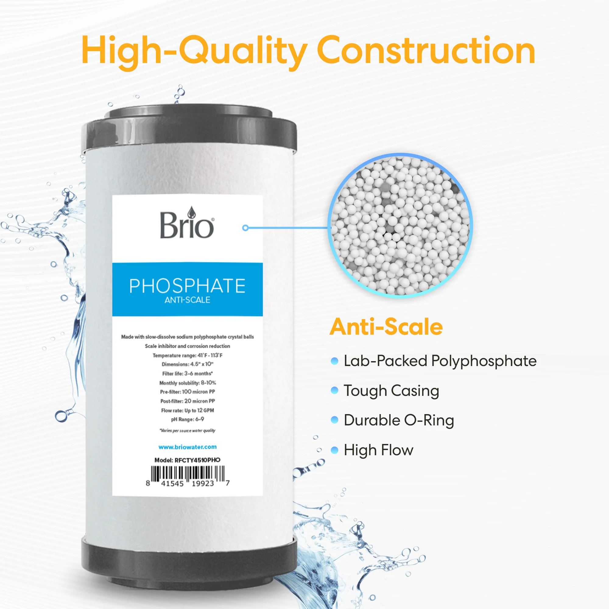 Brio Whole House 10" Anti-Scale Filter - Image 3