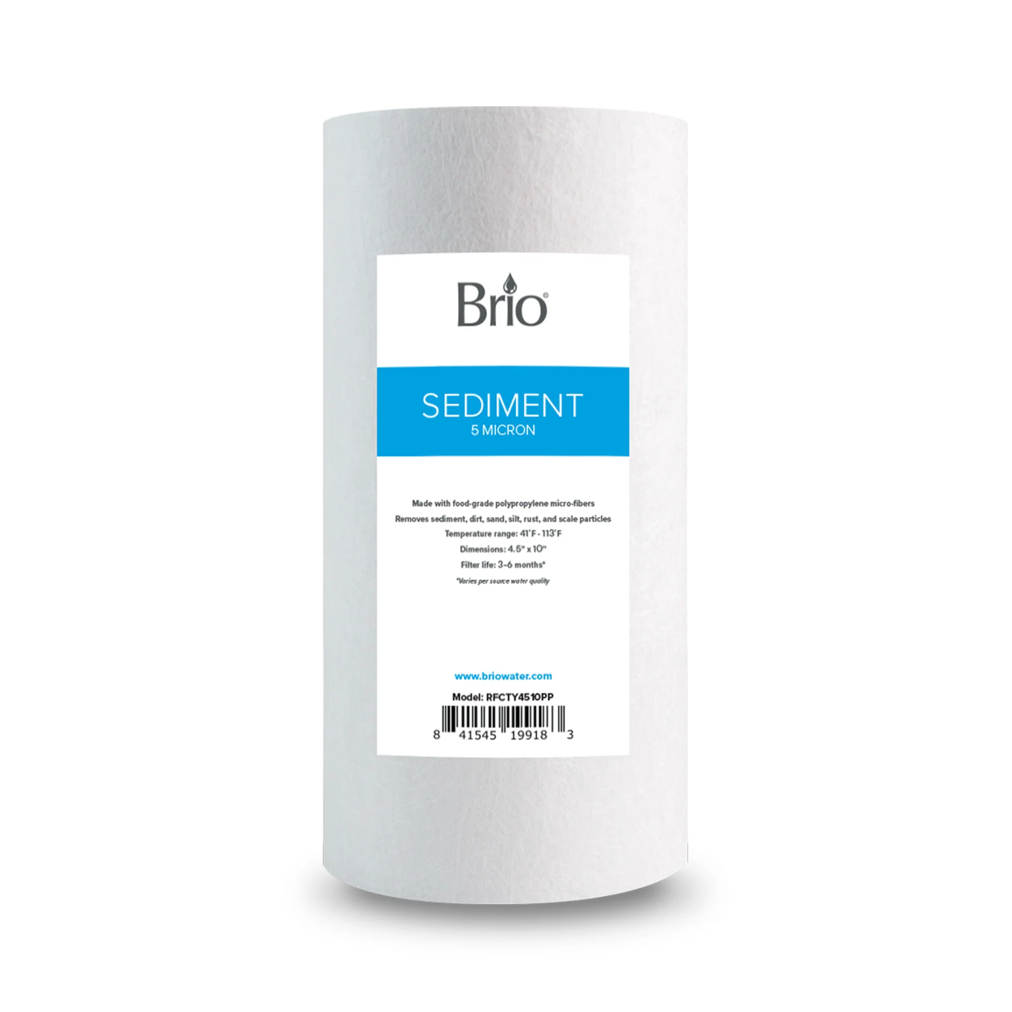 Brio Whole House 10" Sediment Filter