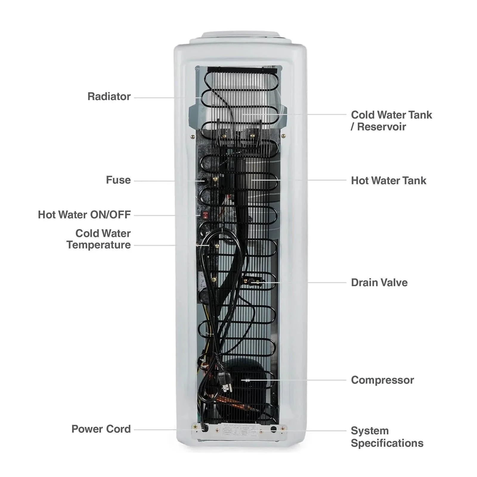Brio 500 Series (Hot/Cold) Top Load Water Cooler - Image 5
