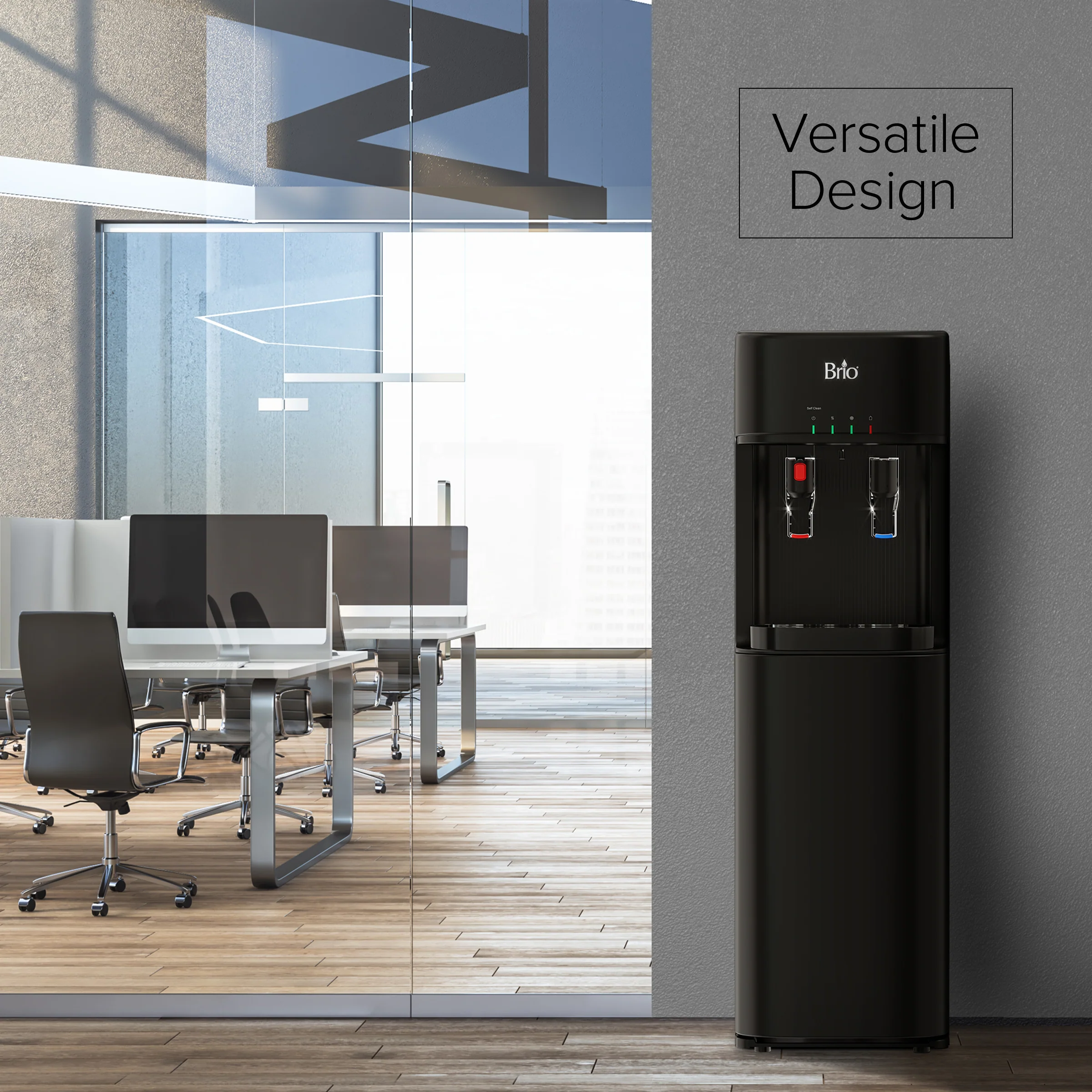 Brio 300 Series Black Bottom Load Water Cooler - Image 4