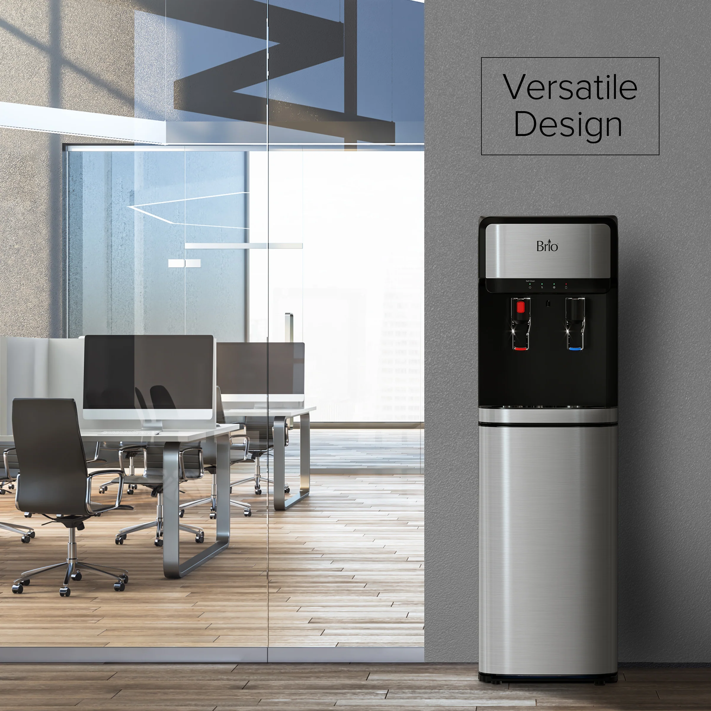 Brio 300 Series Stainless Steel Bottom Load Water Cooler - Image 4