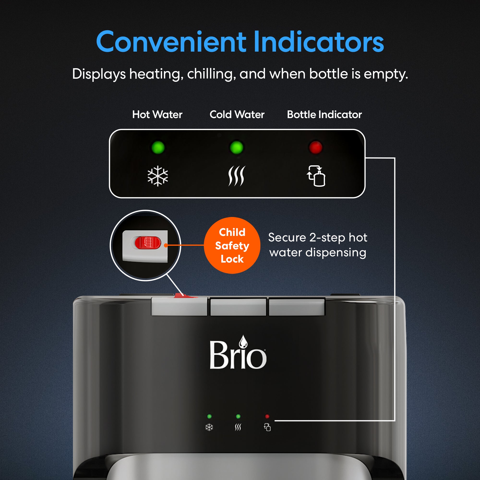 Brio 420 Series Bottom Load Water Cooler - Image 8