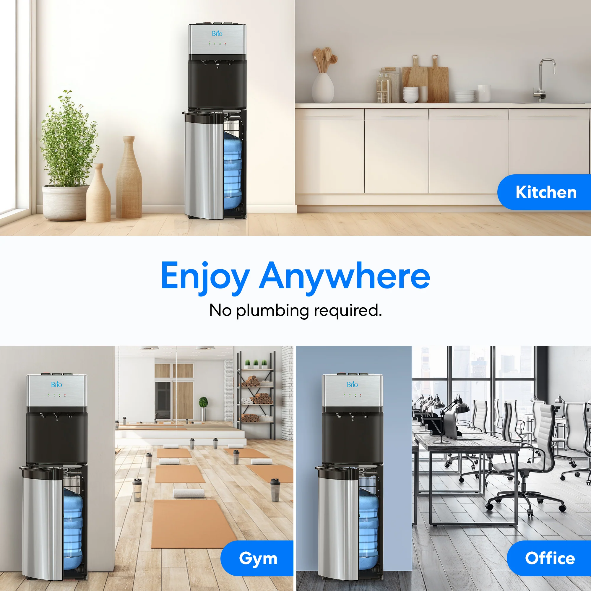 Brio 500 Series Self-Cleaning Bottom Load Water Cooler - Image 6