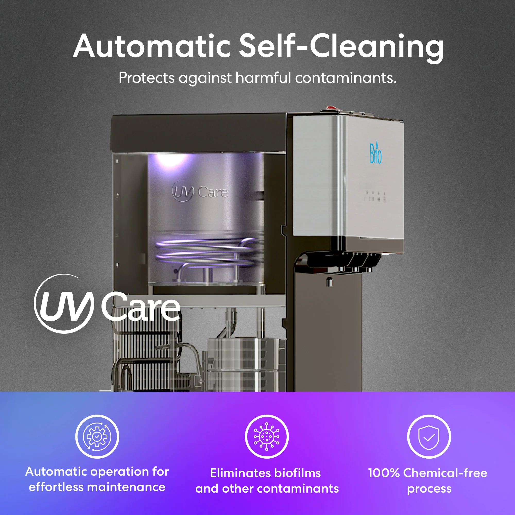 Brio 500 Series Self-Cleaning Bottom Load Water Cooler - Image 7