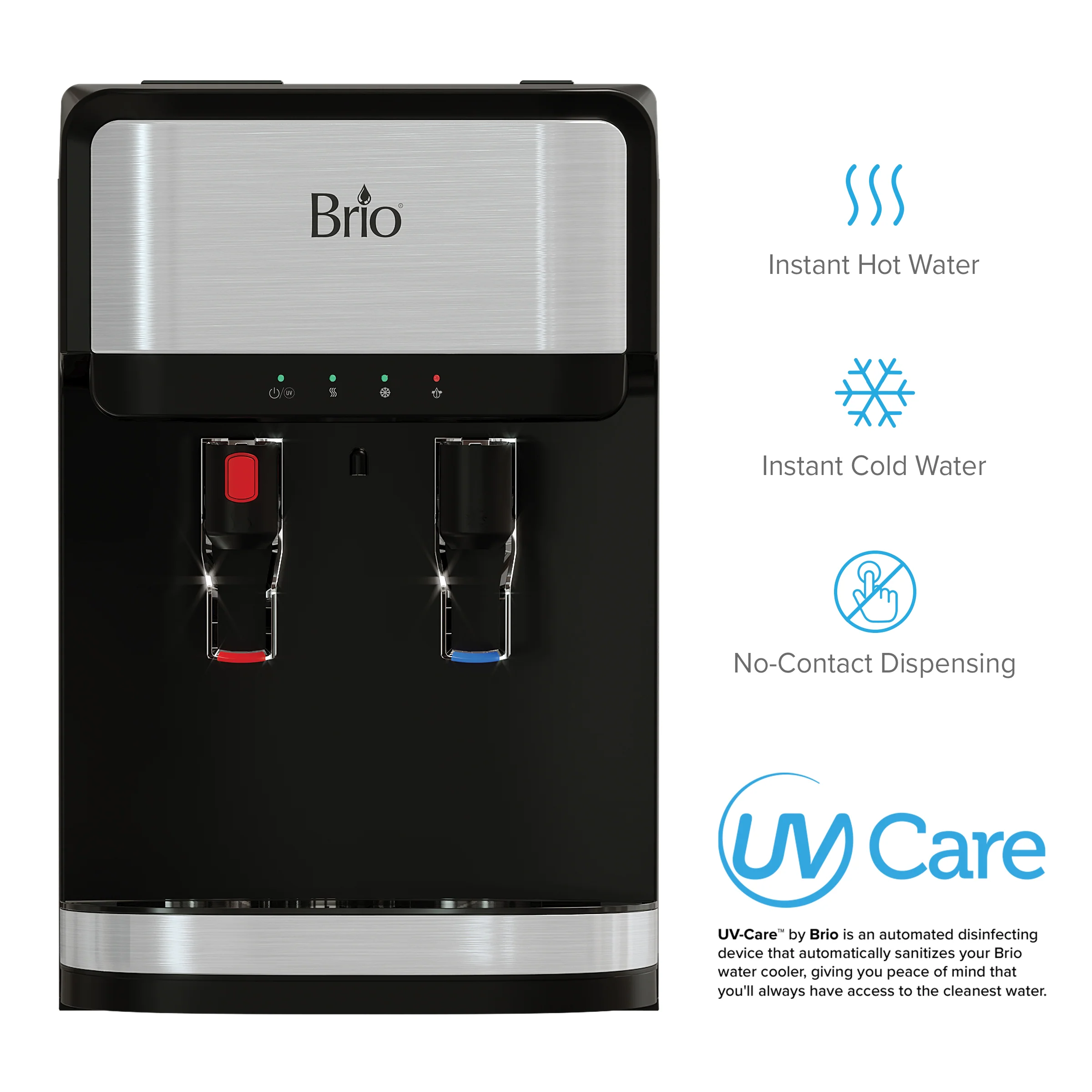 Brio 300 Series 3-Stage Stainless Steel Bottleless Countertop Water Cooler - Image 3
