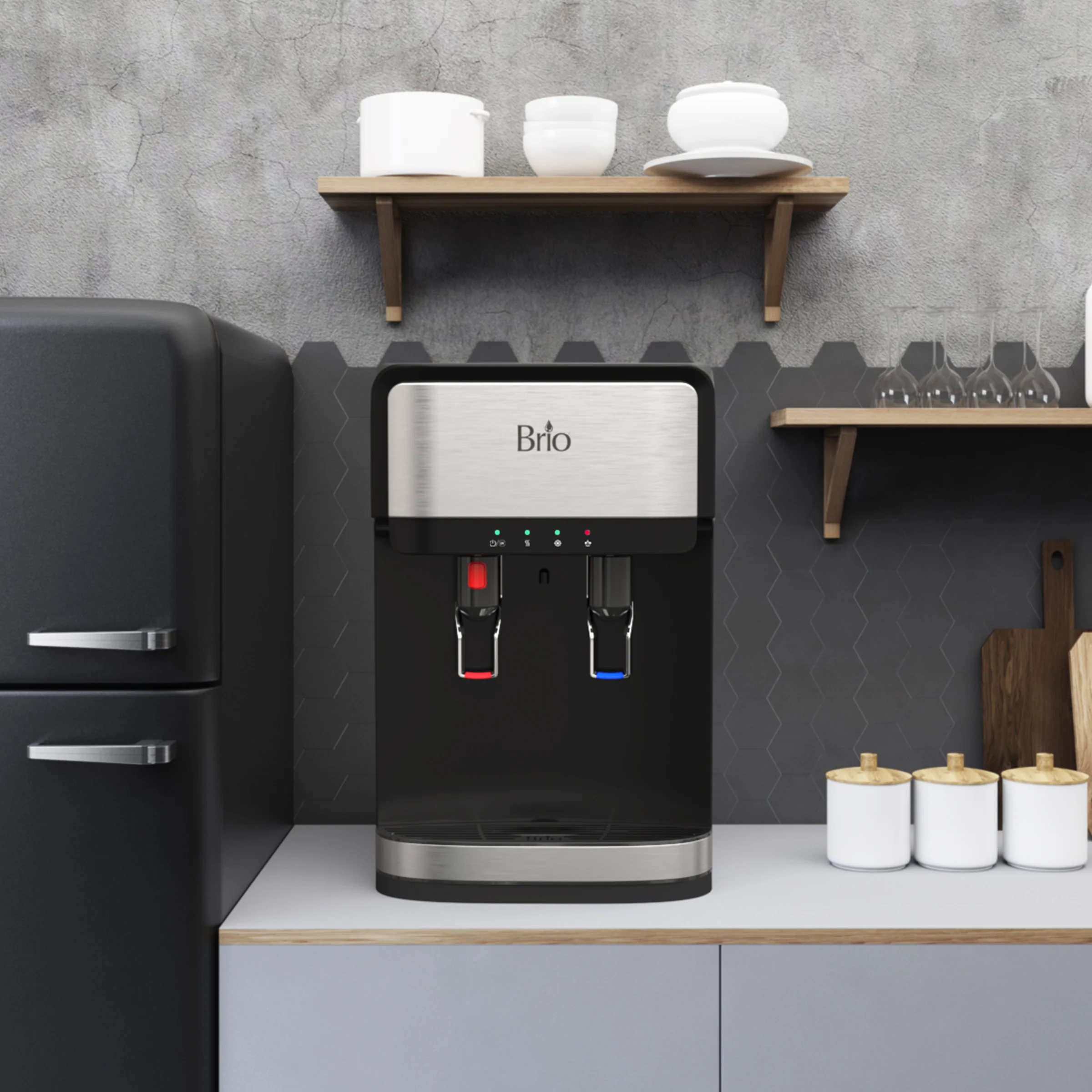 Brio 300 Series 3-Stage Stainless Steel Bottleless Countertop Water Cooler - Image 4