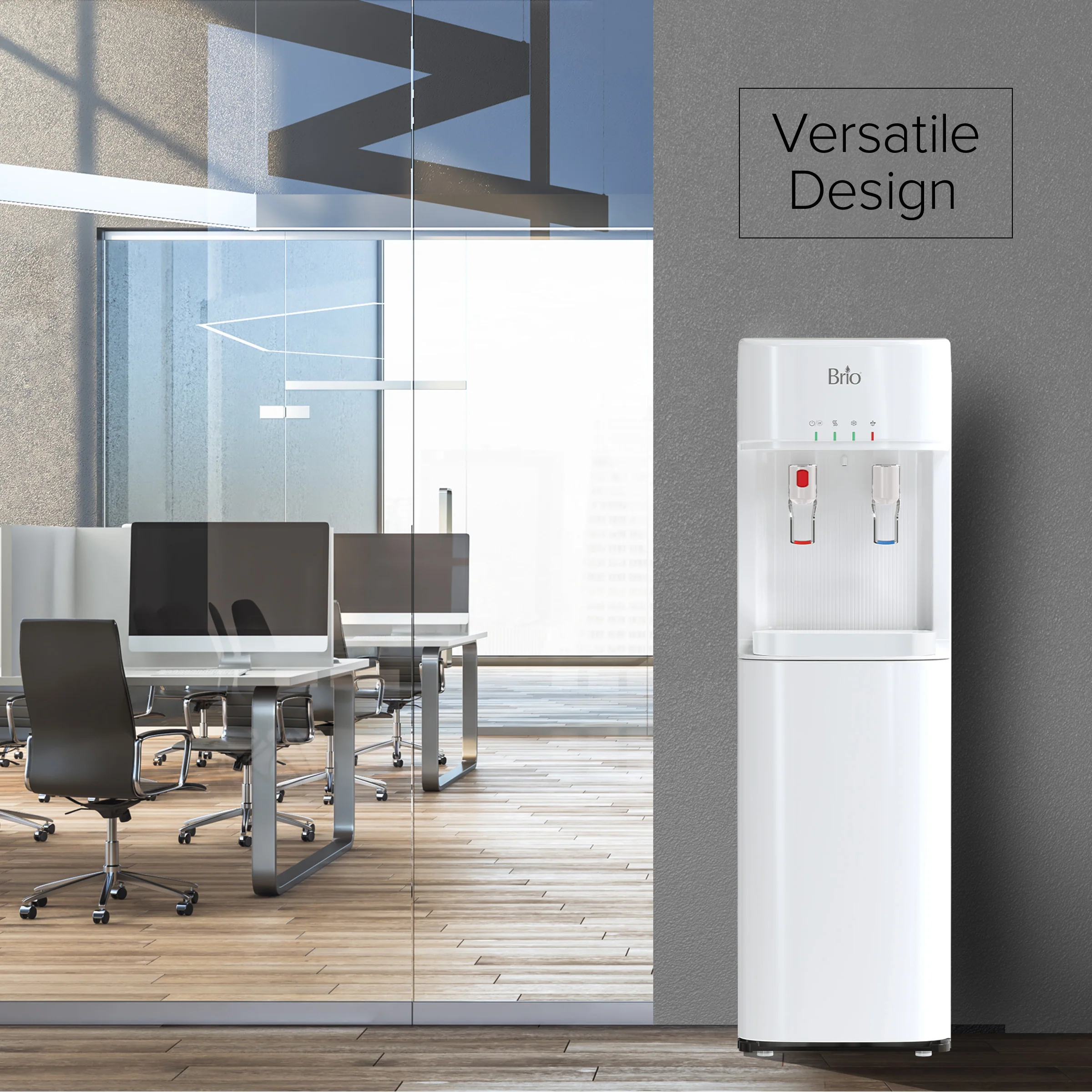 Brio 300 Series 3-Stage White Bottleless Water Cooler - Image 4