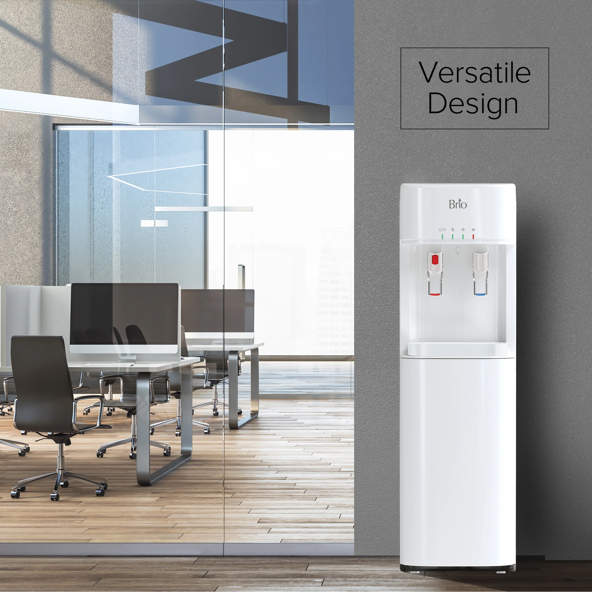 Brio 300 Series 4-Stage UF White Bottleless Water Cooler - Image 4