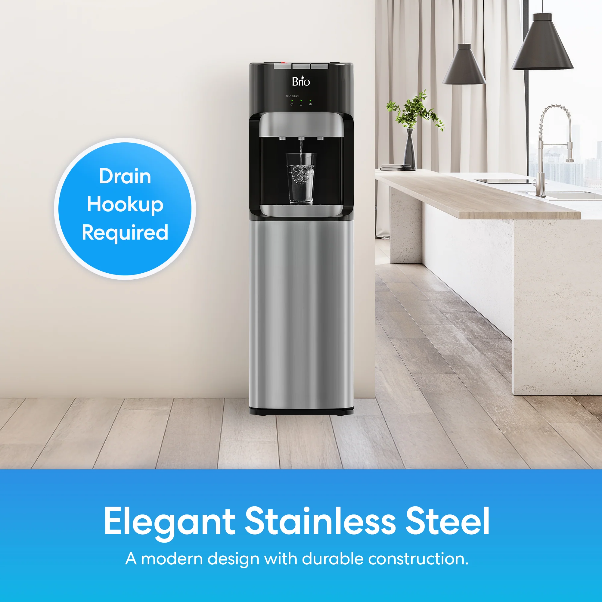 Brio 400 Series 4-Stage Reverse Osmosis Bottleless Water Cooler - Image 3