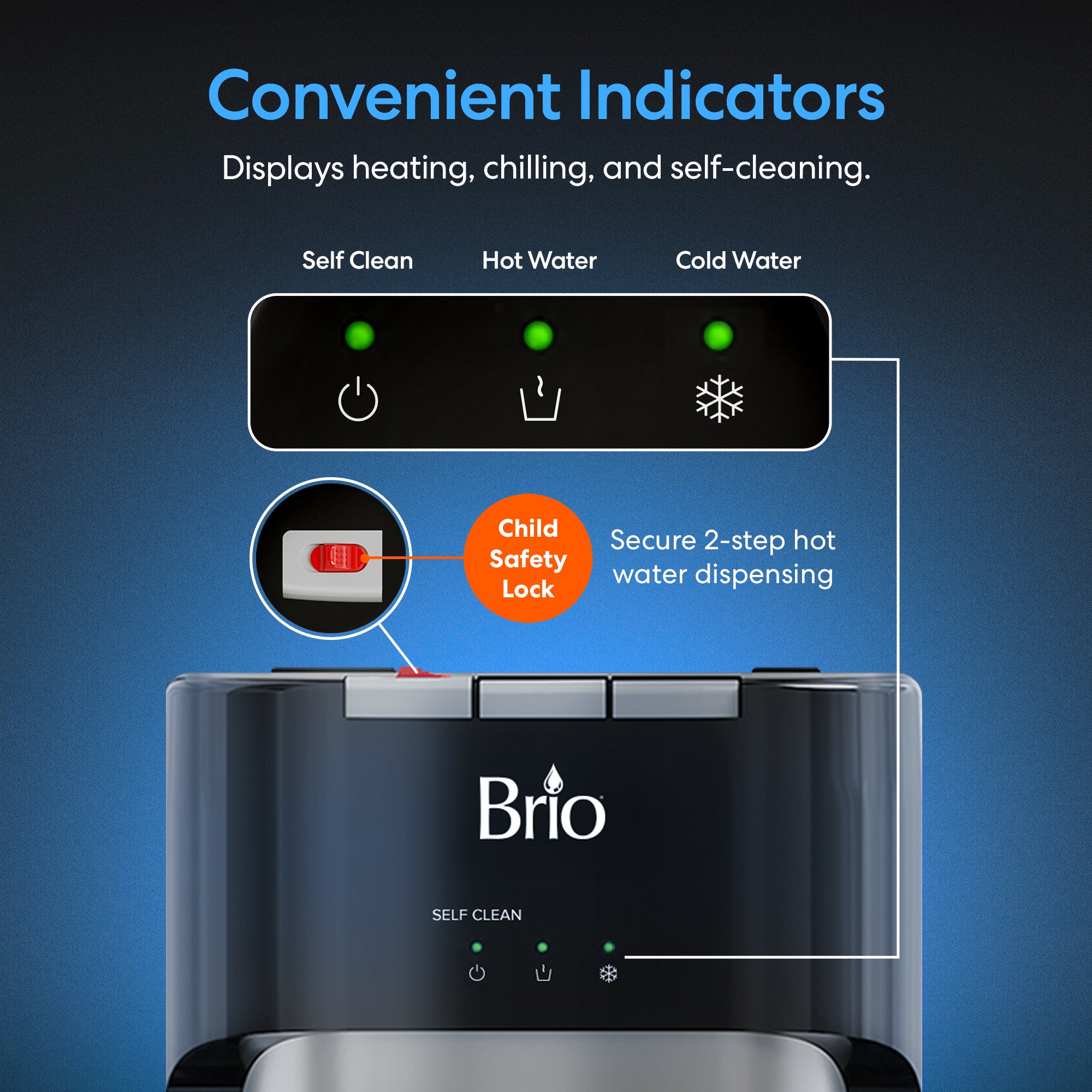 Brio 400 Series 4-Stage Reverse Osmosis Bottleless Water Cooler - Image 7