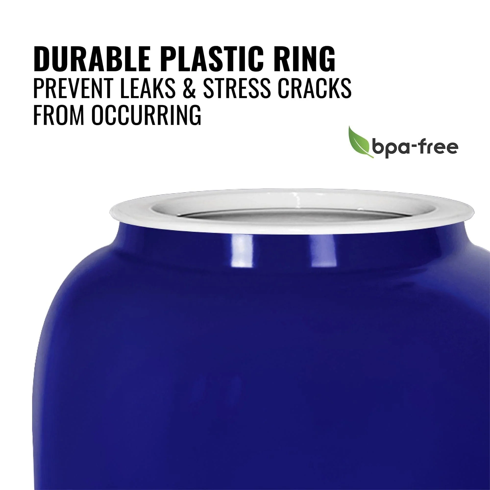 GEO Porcelain Ceramic Crock Water Dispenser - Blue - Image 4