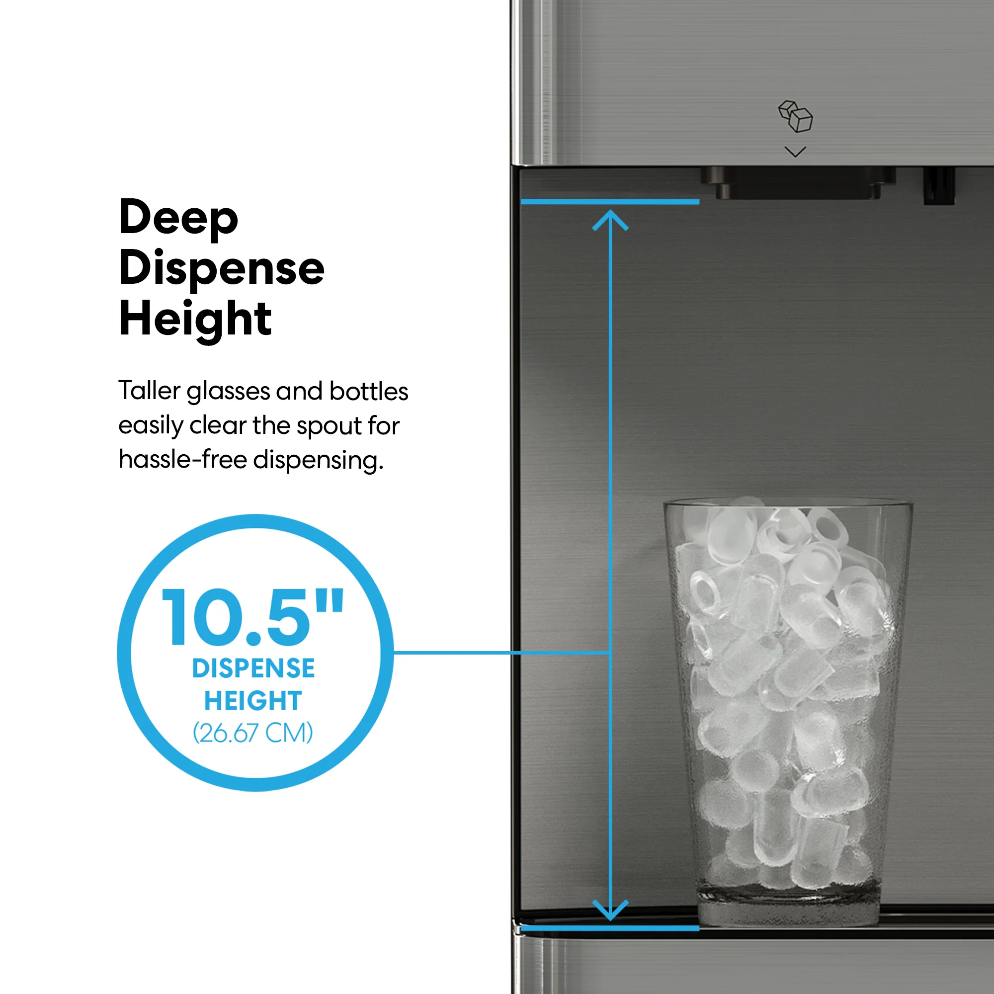 Brio Moderna 4-Stage Reverse Osmosis Filtered Ice + Hot/Cold Water Dispenser - Image 6