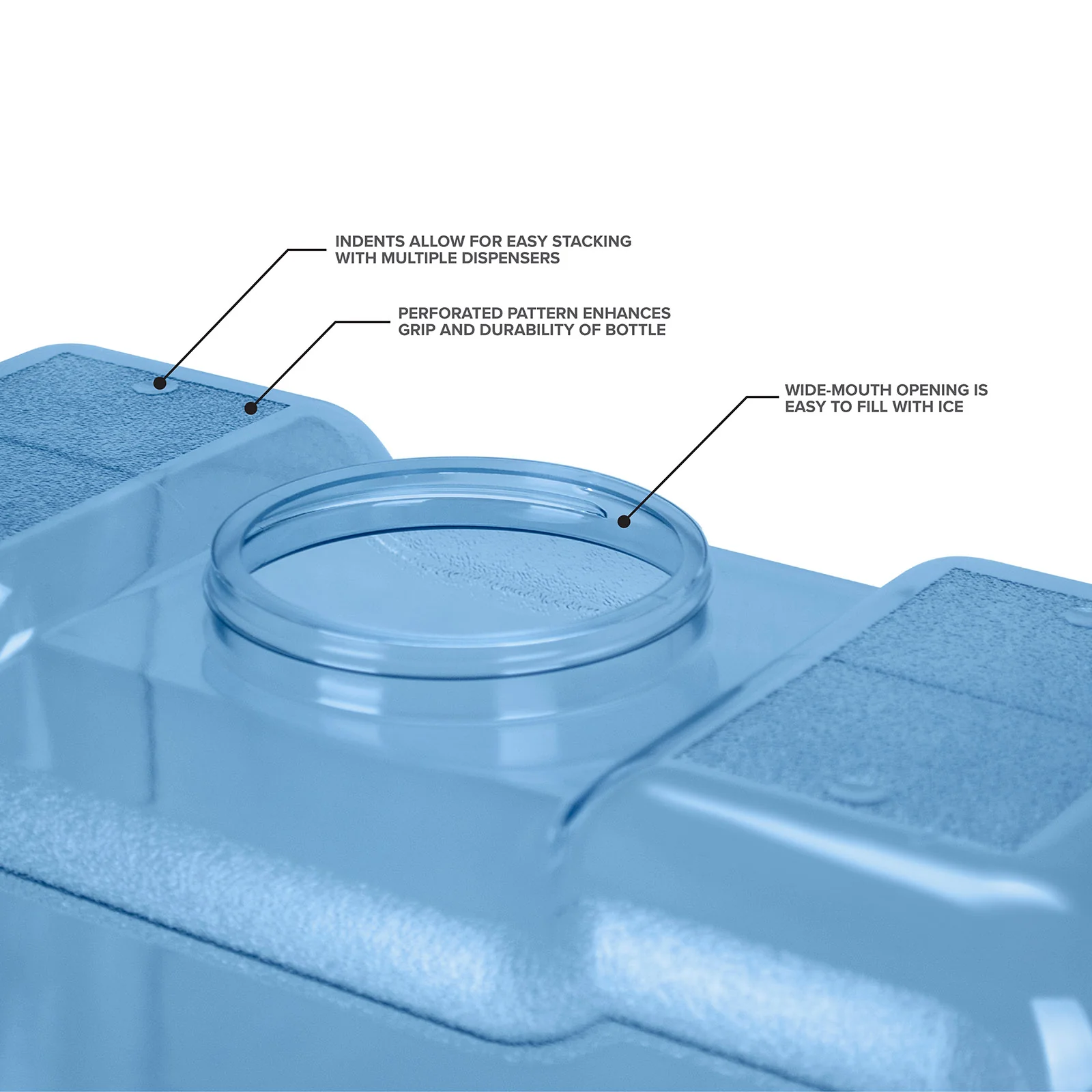 Three Gallon Polycarbonate Plastic Refrigerator Bottle - Image 3