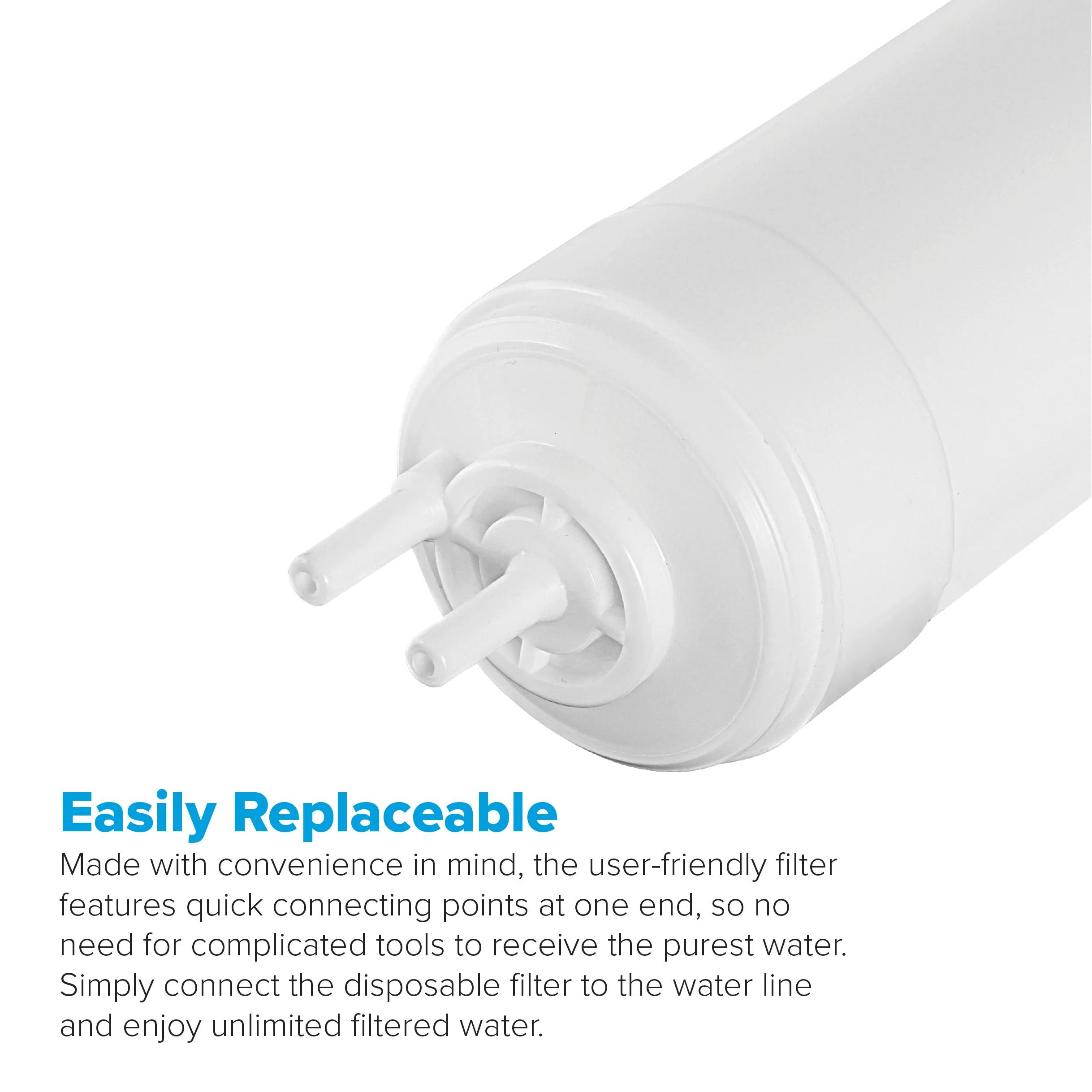 Brio Premiere 5 Micron Inline U-Type Coconut Shell G.A.C Filter, 11" - Image 4