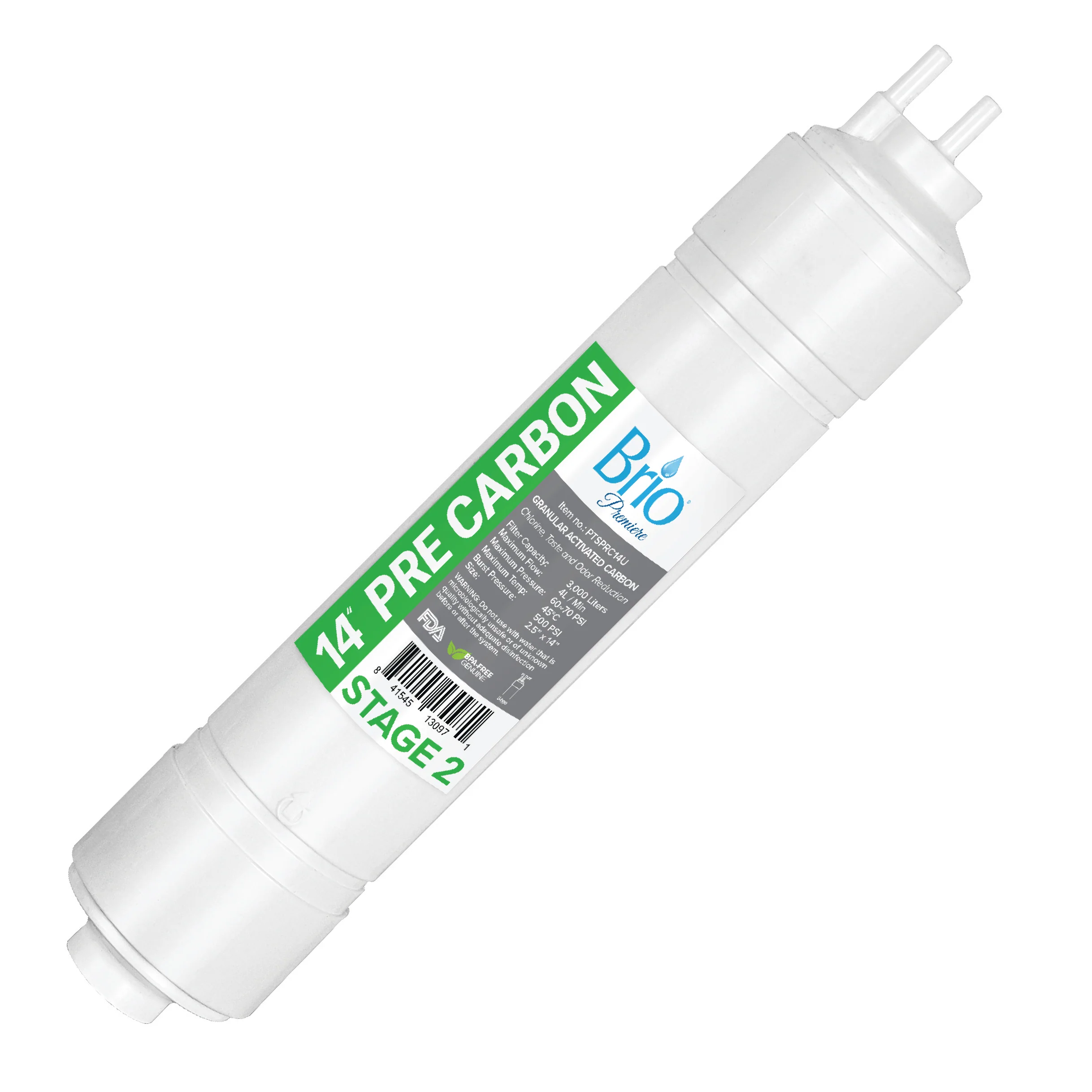 Brio U-Type Pre-Carbon Filter, 2.5" x 11"