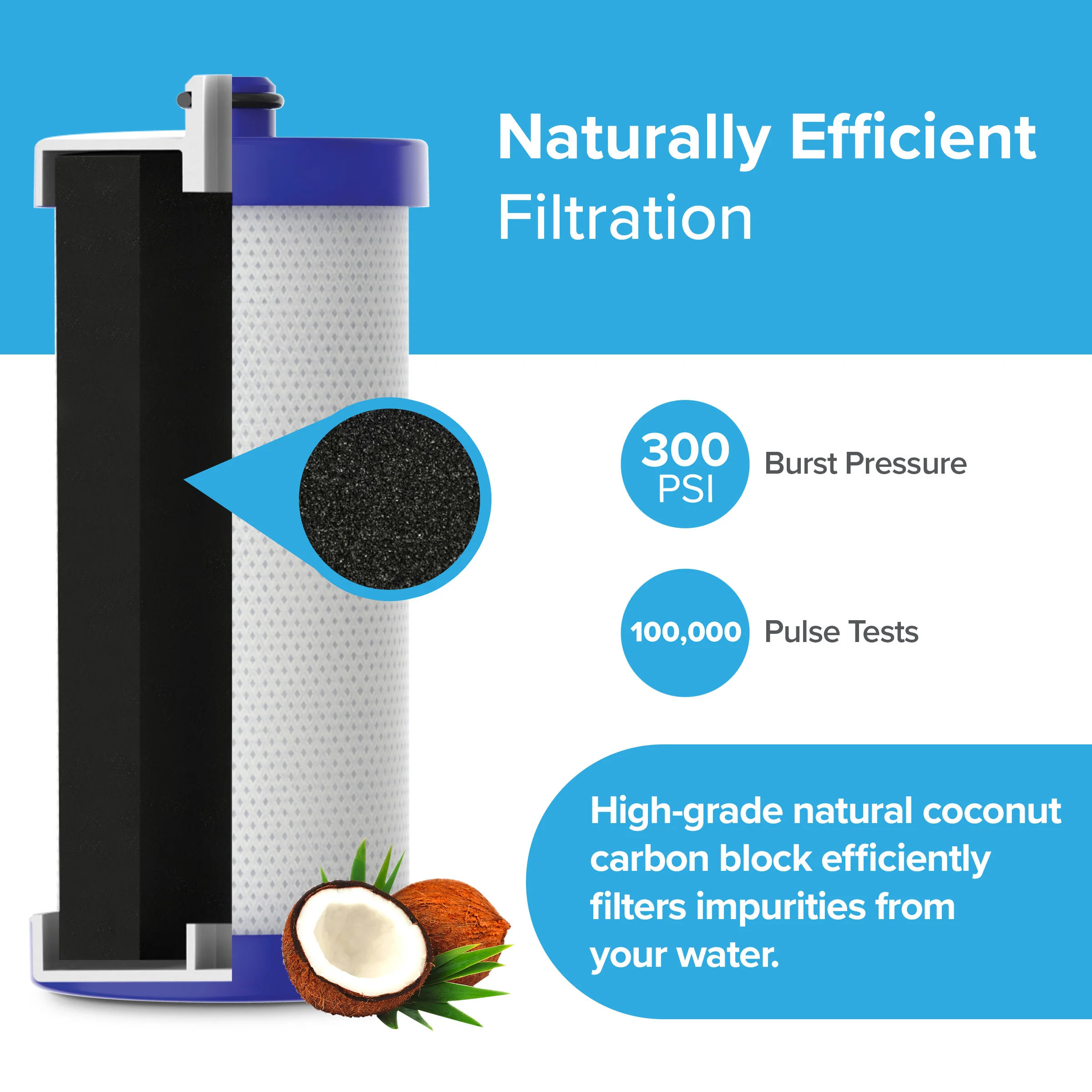 Brio WF1CB Refrigerator Filter - Frigidaire PureSource WF1CB, WFCB, NGRG2000, WF284, Kenmore 9910 - Image 3