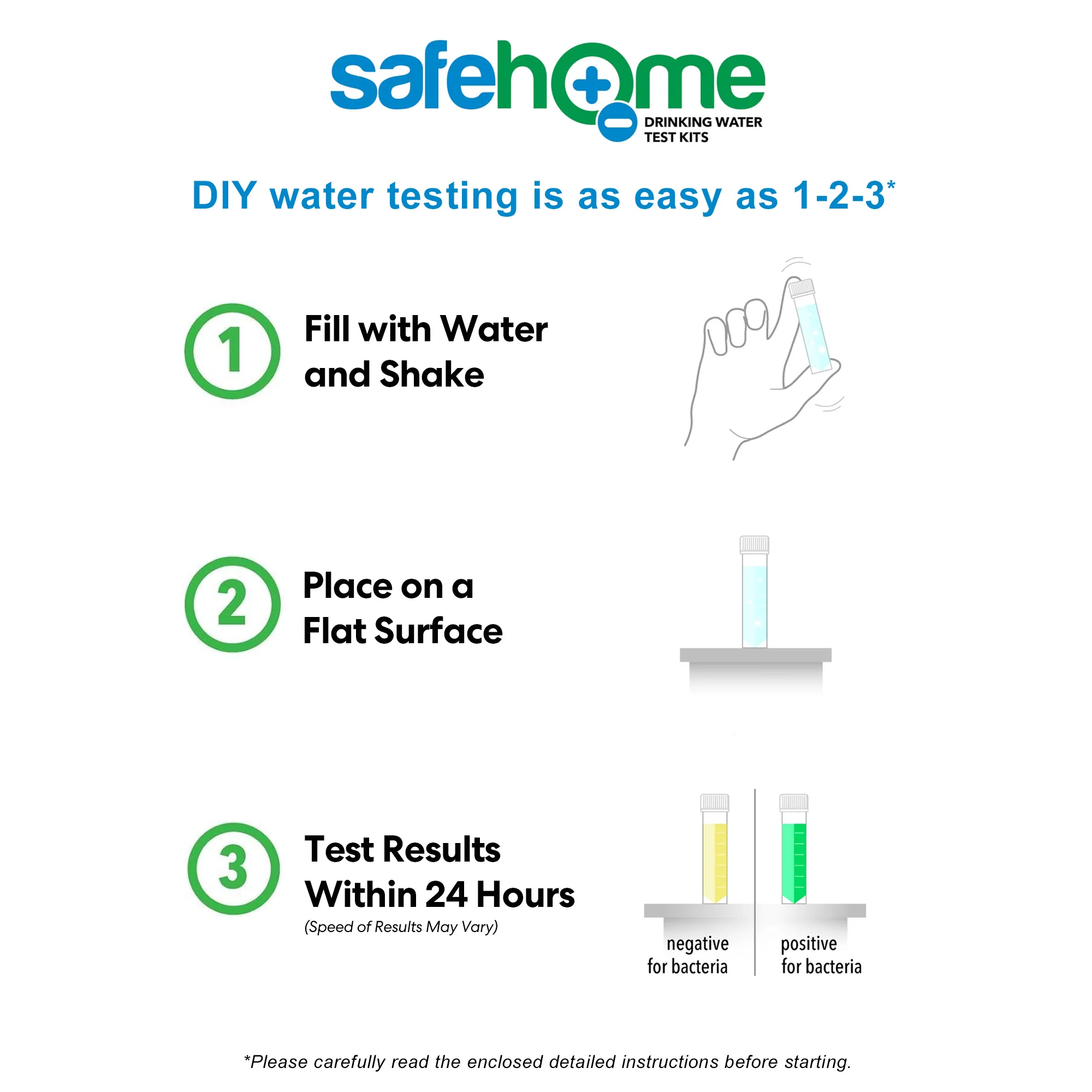 Safe Home Bacteria in Drinking Water Test Kit - Image 2