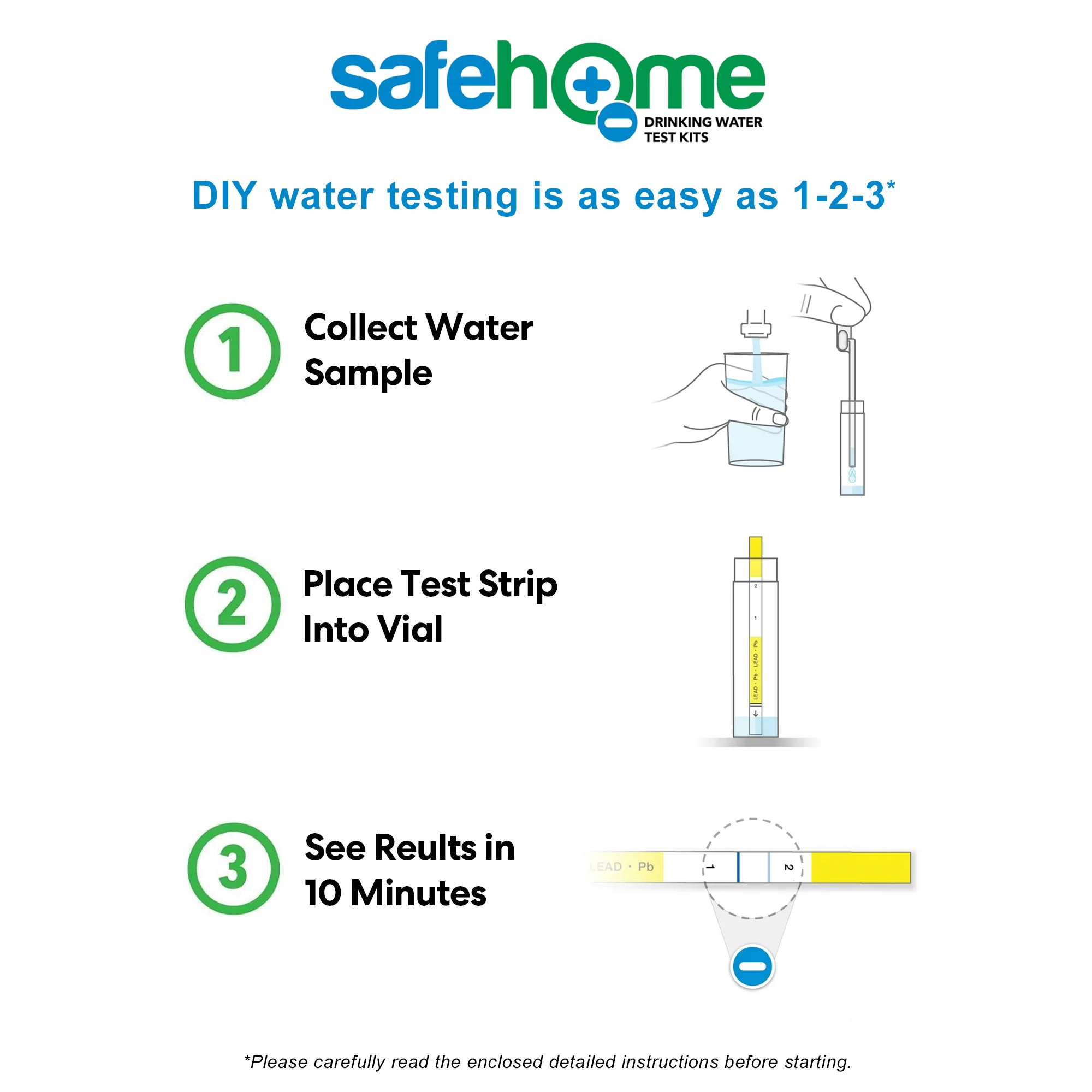Safe Home Lead in Drinking Water Test Kit - Image 2