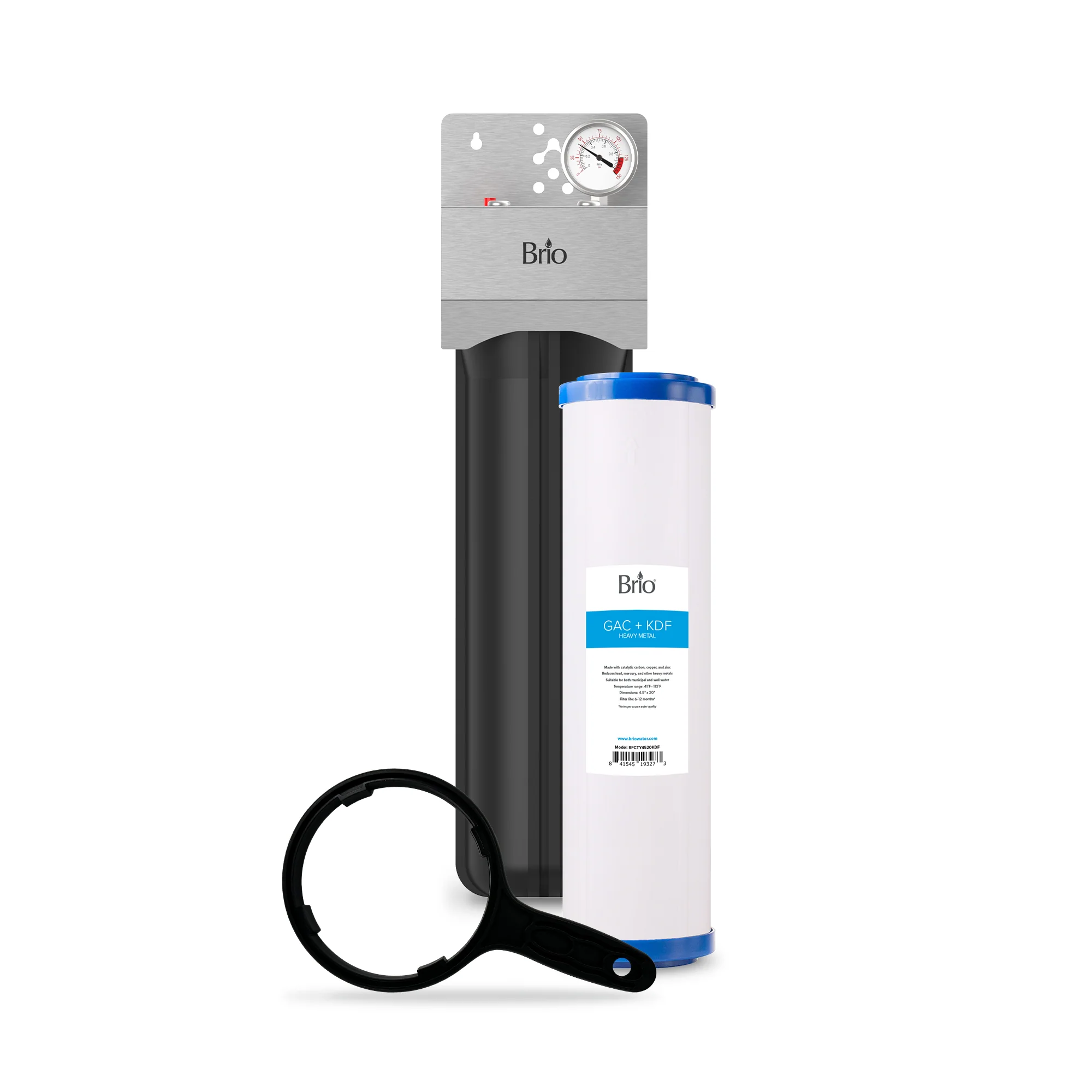Brio Single Stage Whole House Filtration System - 20" Heavy Metals