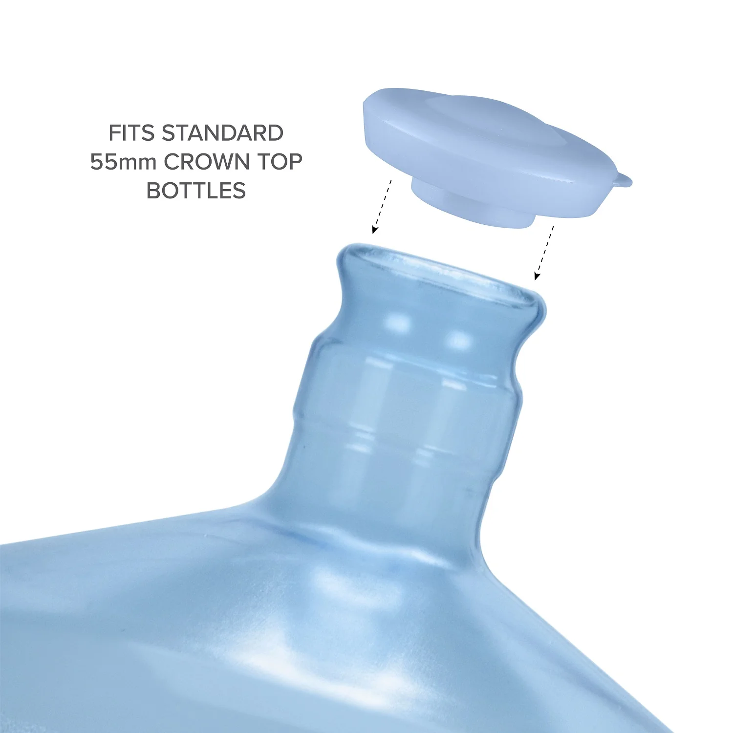 Snap-On Crown Top Water Bottle Caps (48-Pack) - Image 5