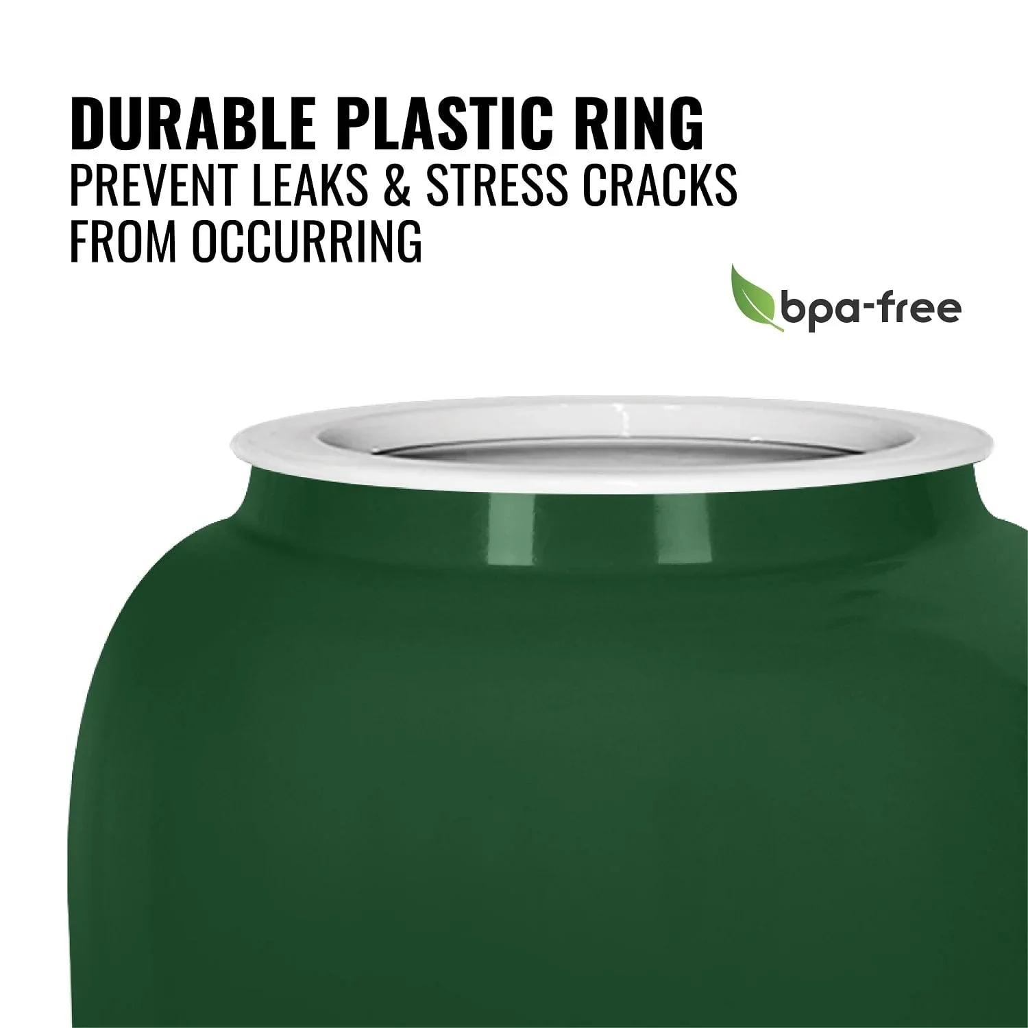 GEO Porcelain Ceramic Crock Water Dispenser - Green - Image 4