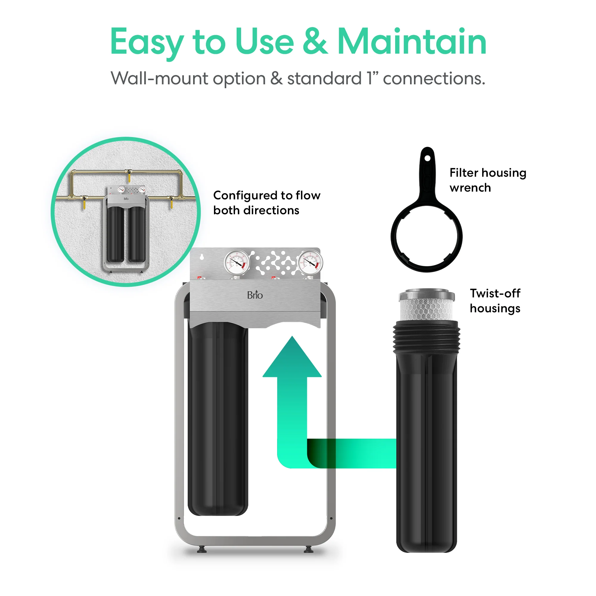 Brio 2-Stage Whole House Filtration System - 20" Heavy Metals - Image 7