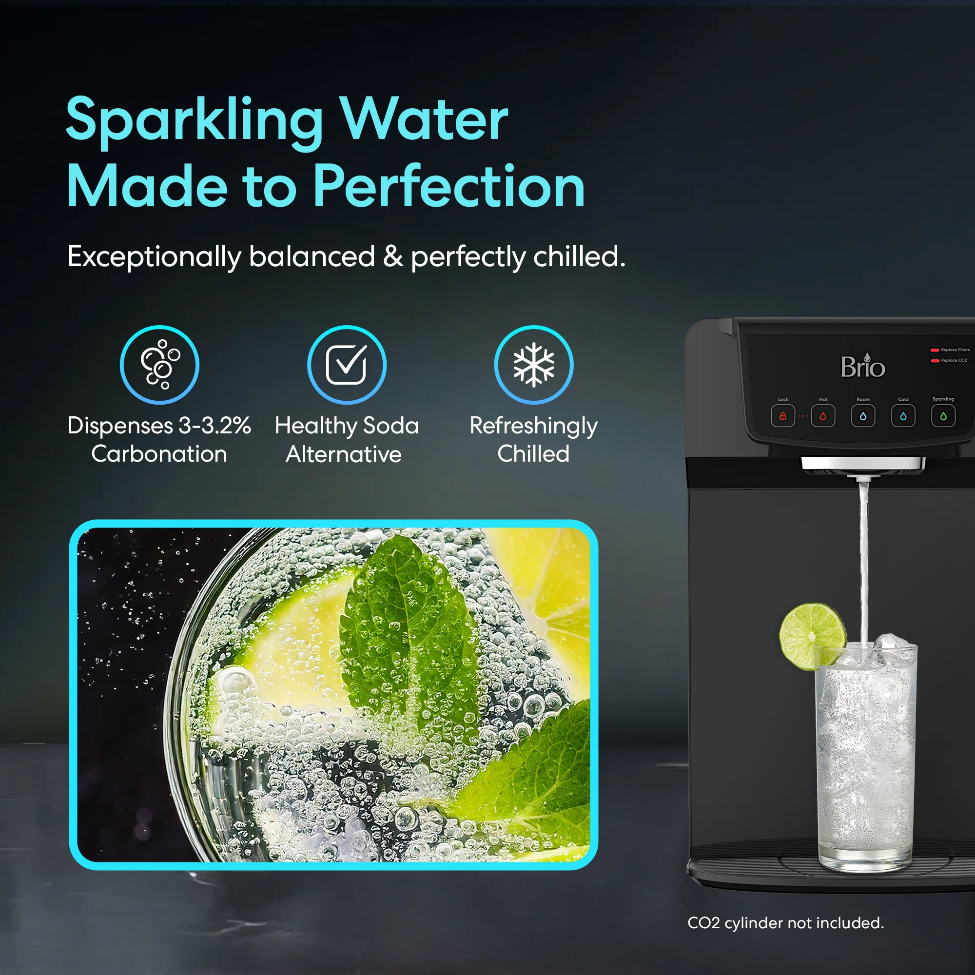 Brio 630 2-Stage Sparkling Countertop Water Dispenser - Image 3